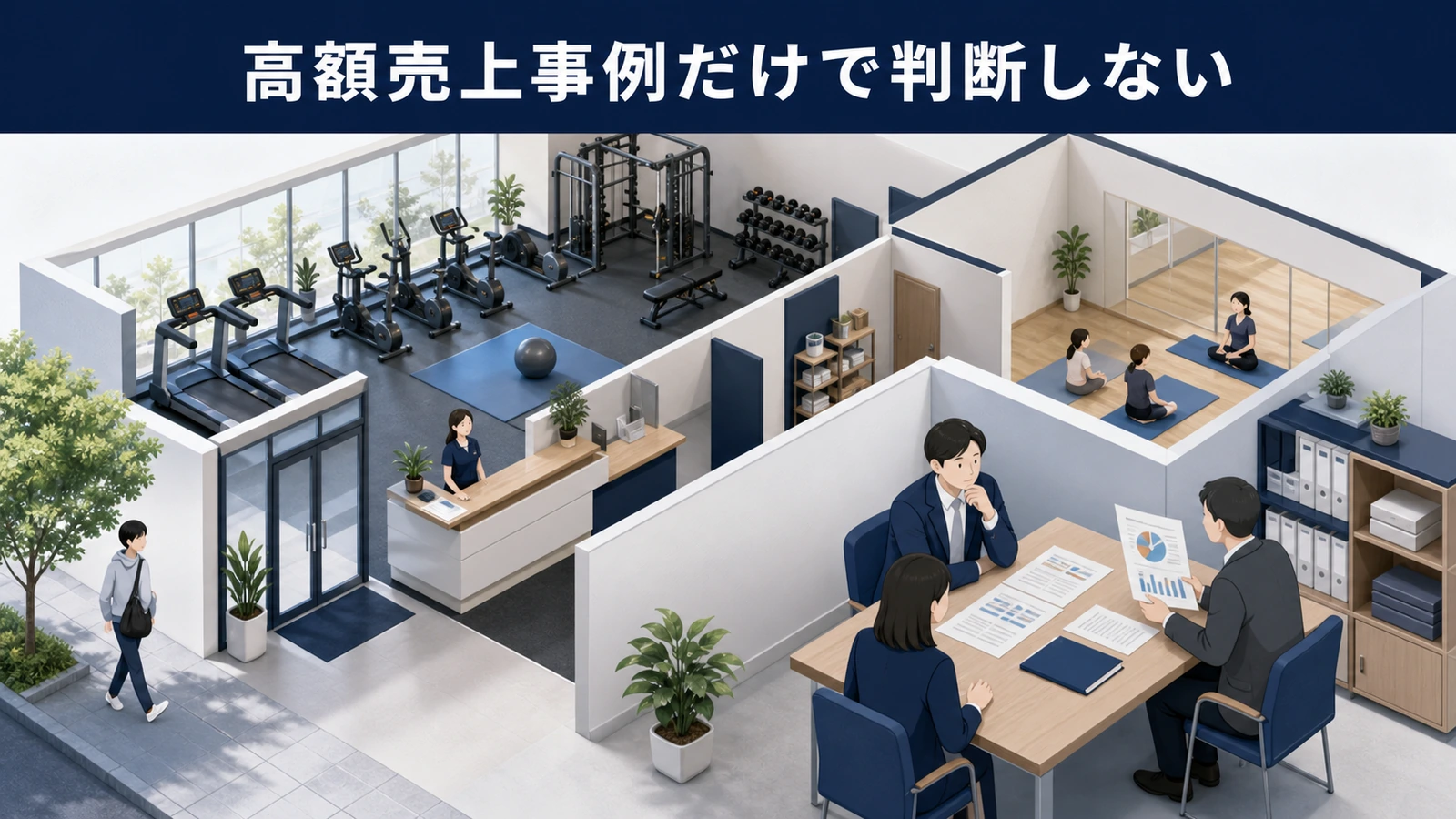 高額売上事例だけで判断しない