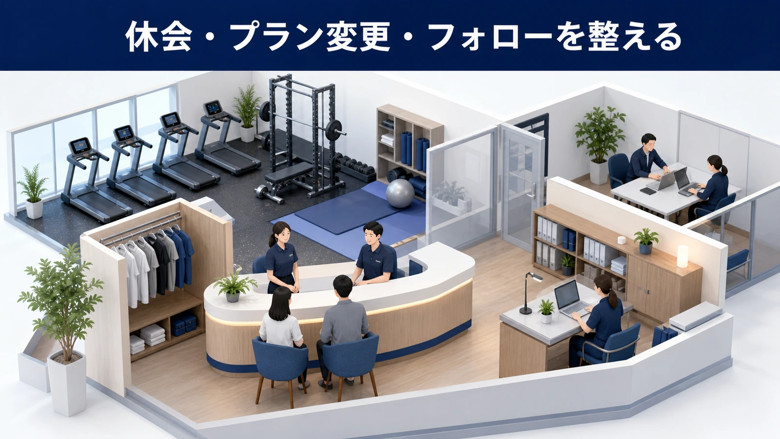 休会・プラン変更・フォローを整える