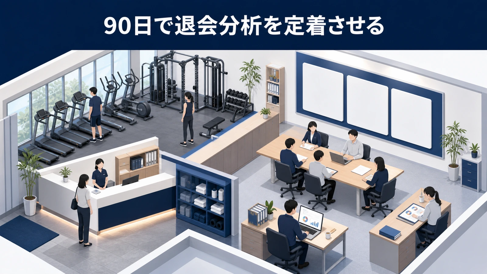 90日で退会分析を定着させる