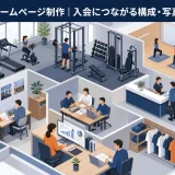 ジムのホームページ制作|入会につながる構成・写真・SEO