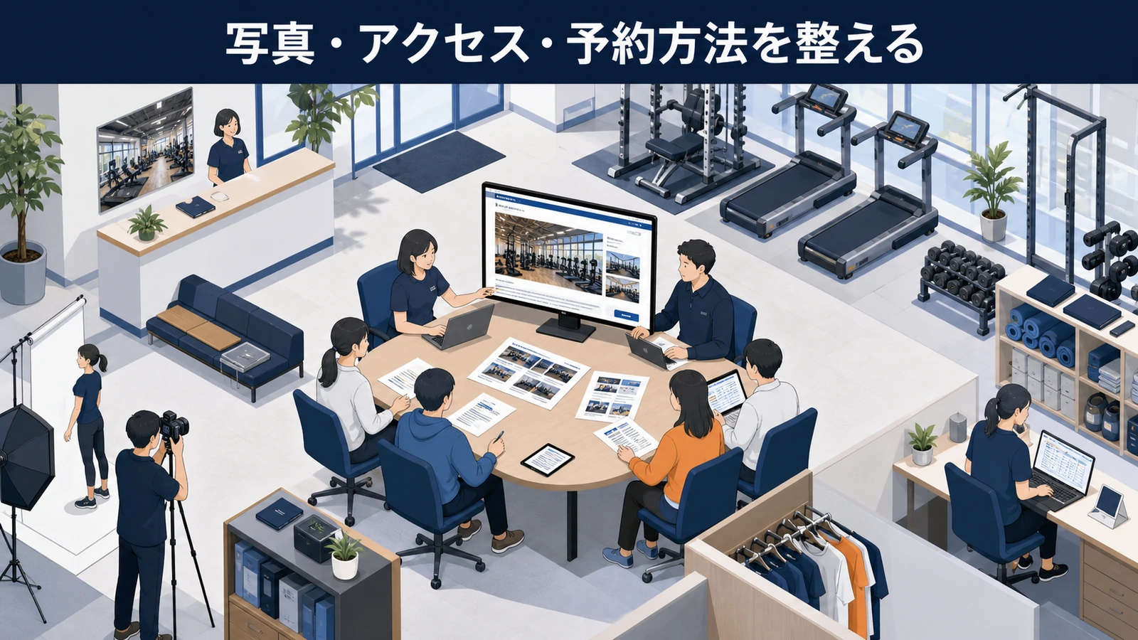写真・アクセス・予約方法を整える