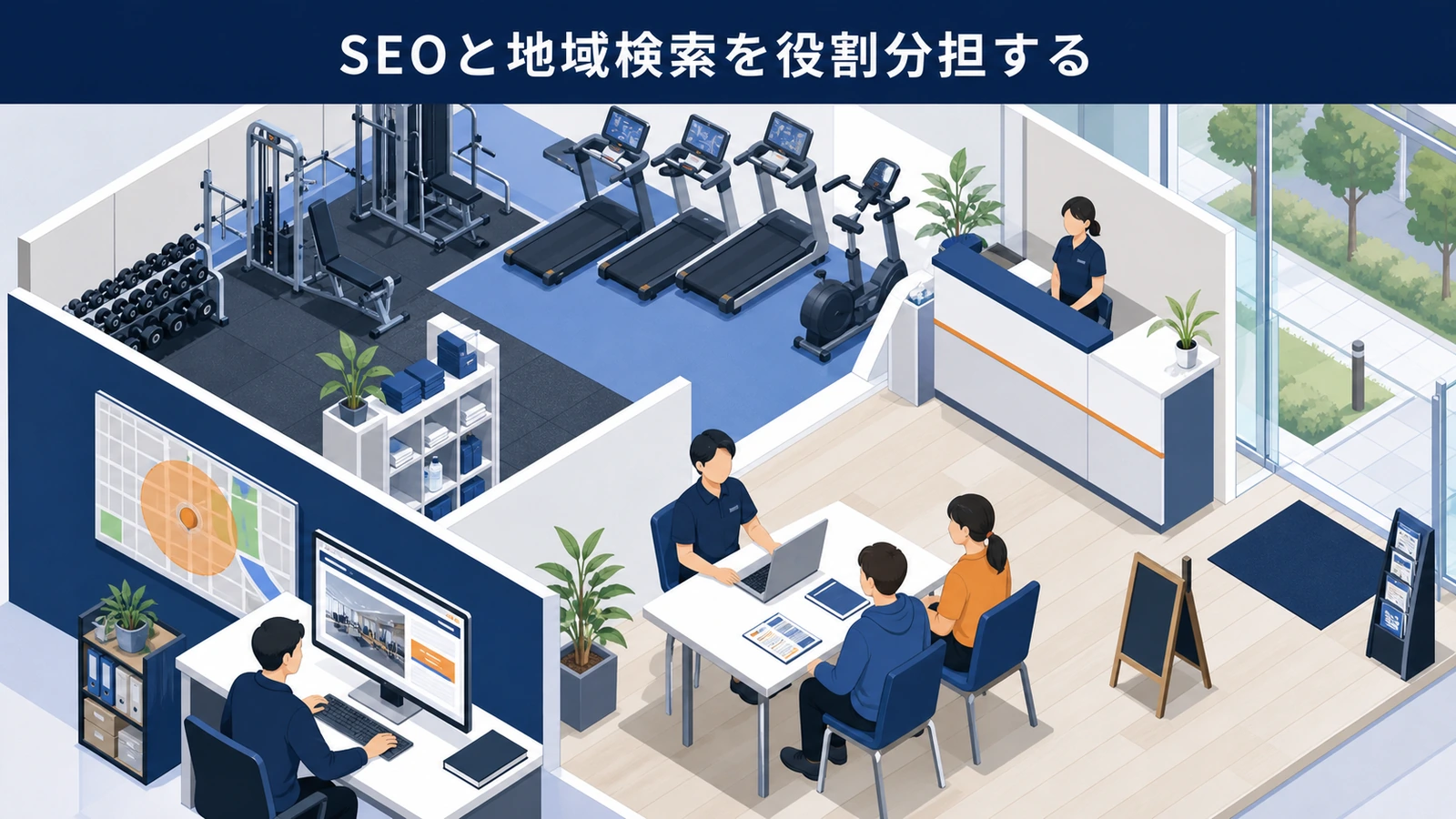 SEOと地域検索を役割分担する