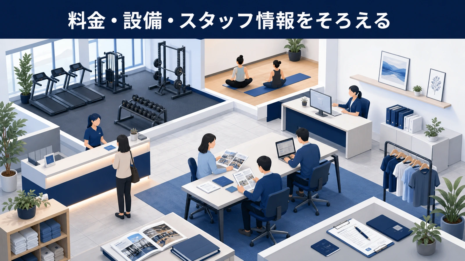 料金・設備・スタッフ情報をそろえる