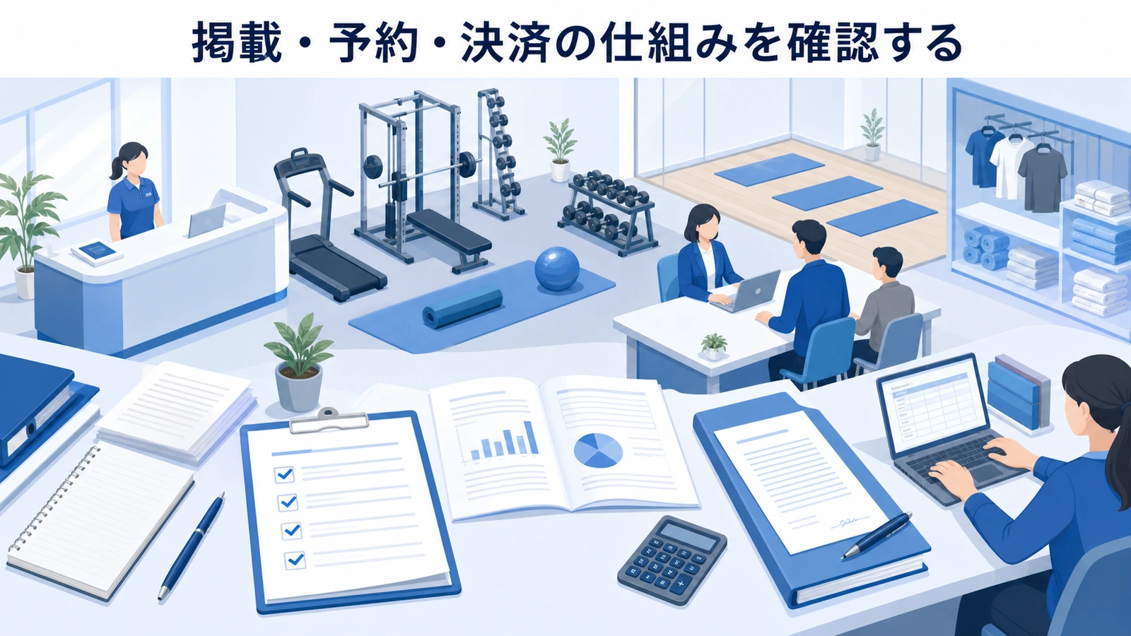 掲載・予約・決済の仕組みを確認する