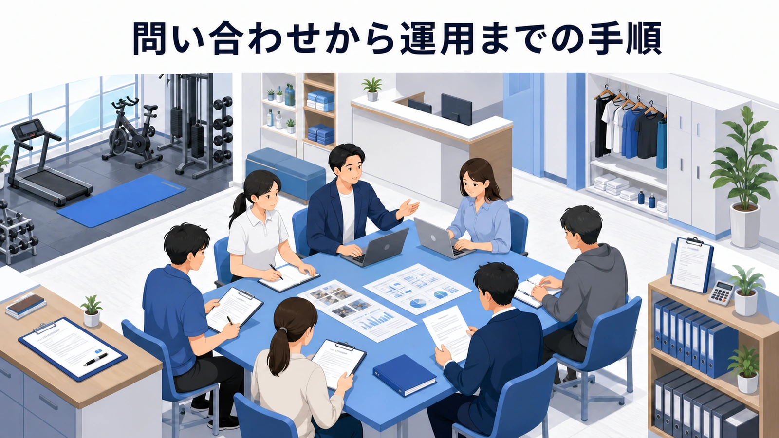 問い合わせから運用までの手順
