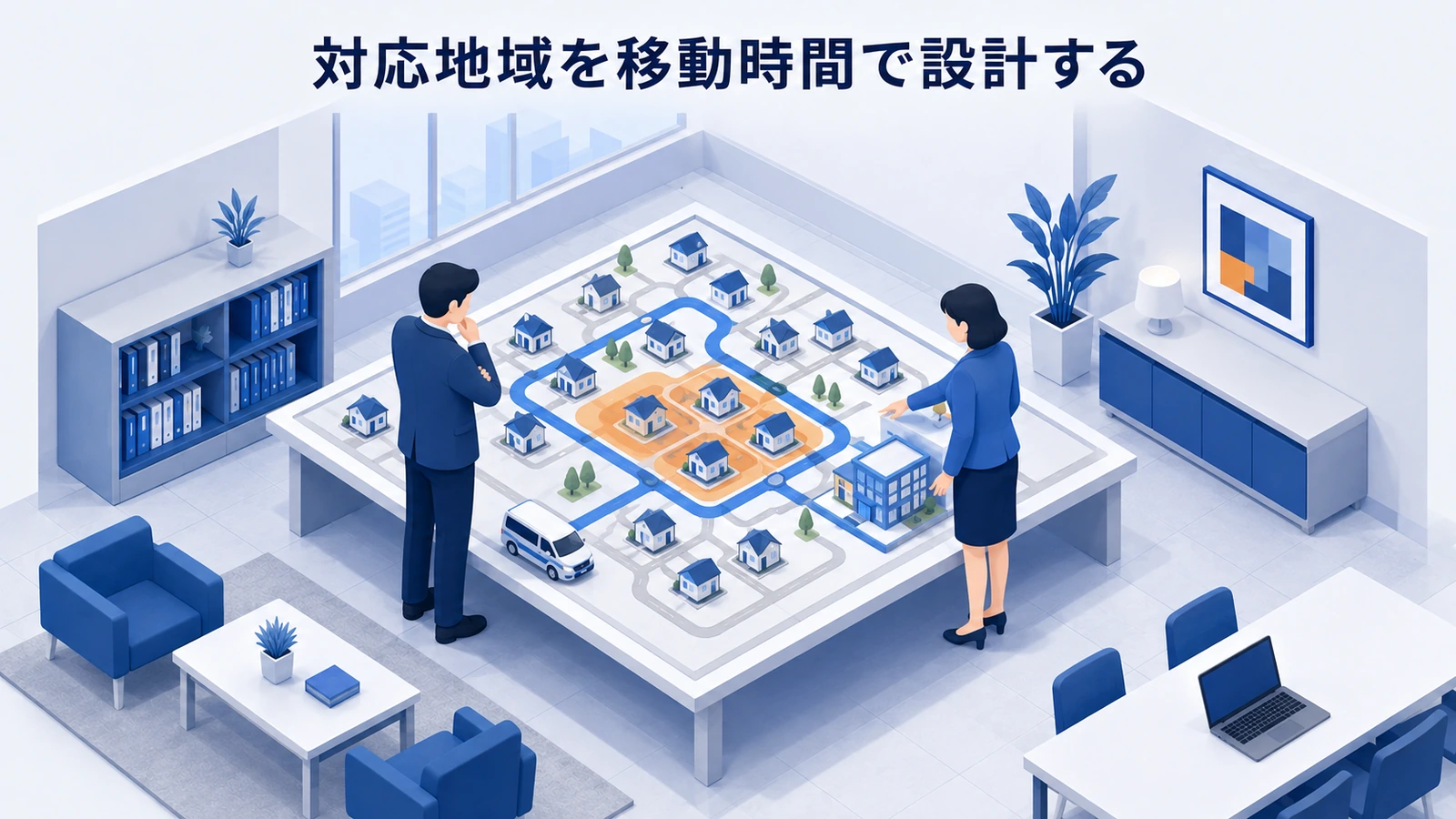 対応地域を移動時間で設計するを整理したImage 2.0図解