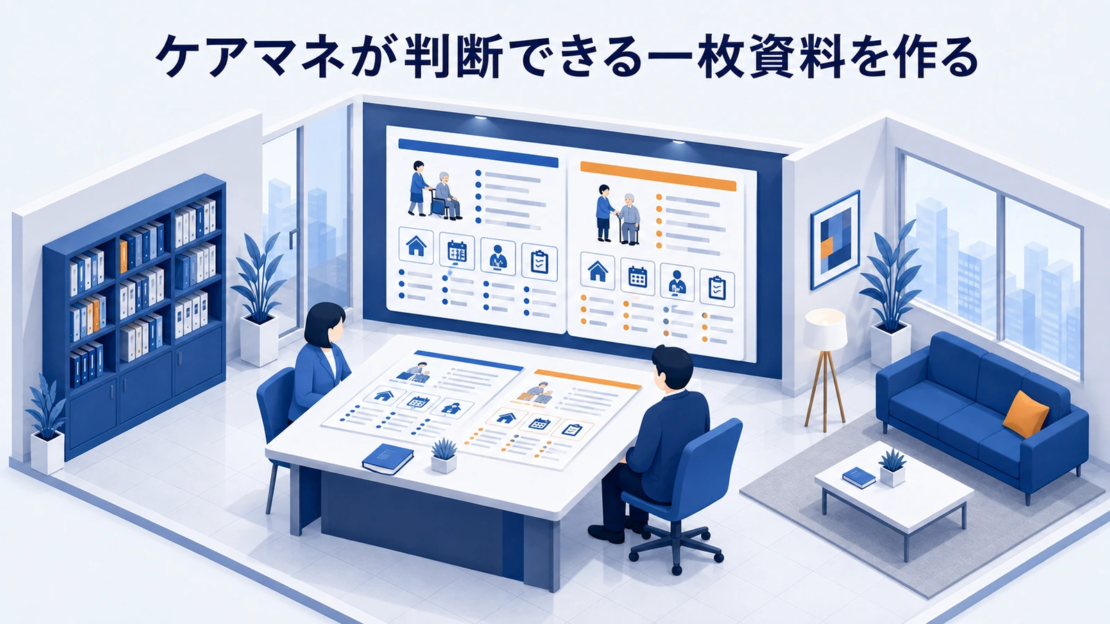 ケアマネが判断できる一枚資料を作るを整理したImage 2.0図解