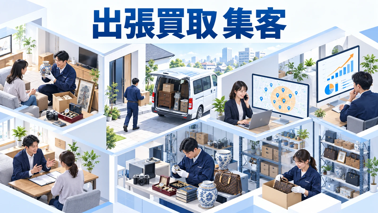 出張買取 集客を整理したImage 2.0図解