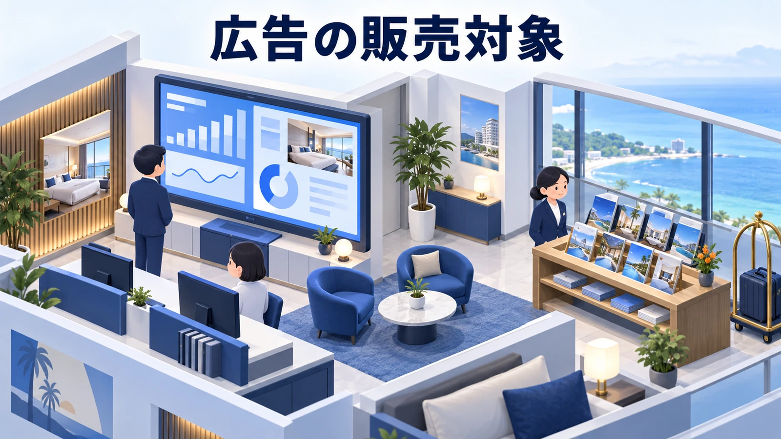 ホテル広告は媒体より先に販売対象を絞るの図解