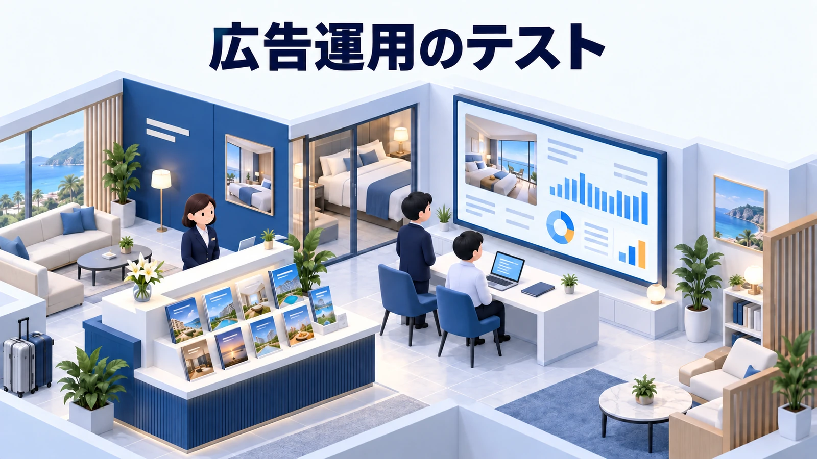 30日間のテストで続ける広告を選ぶの図解