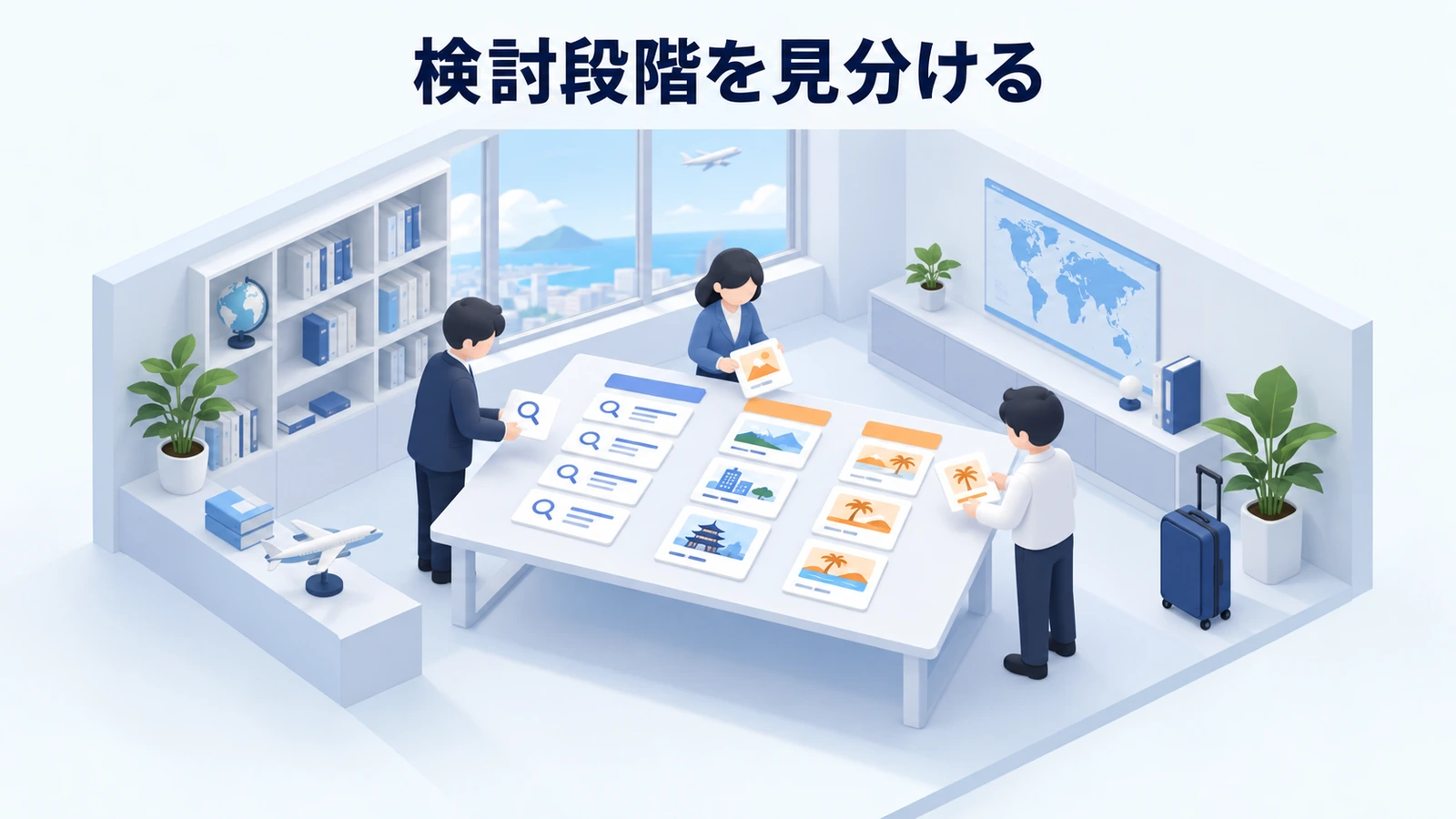 検討段階を見分ける