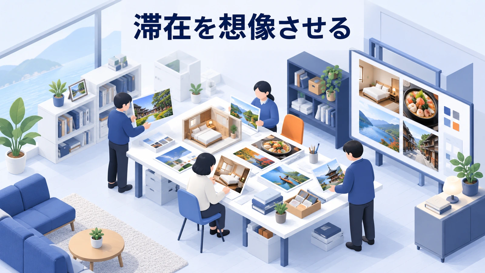 滞在を想像させる
