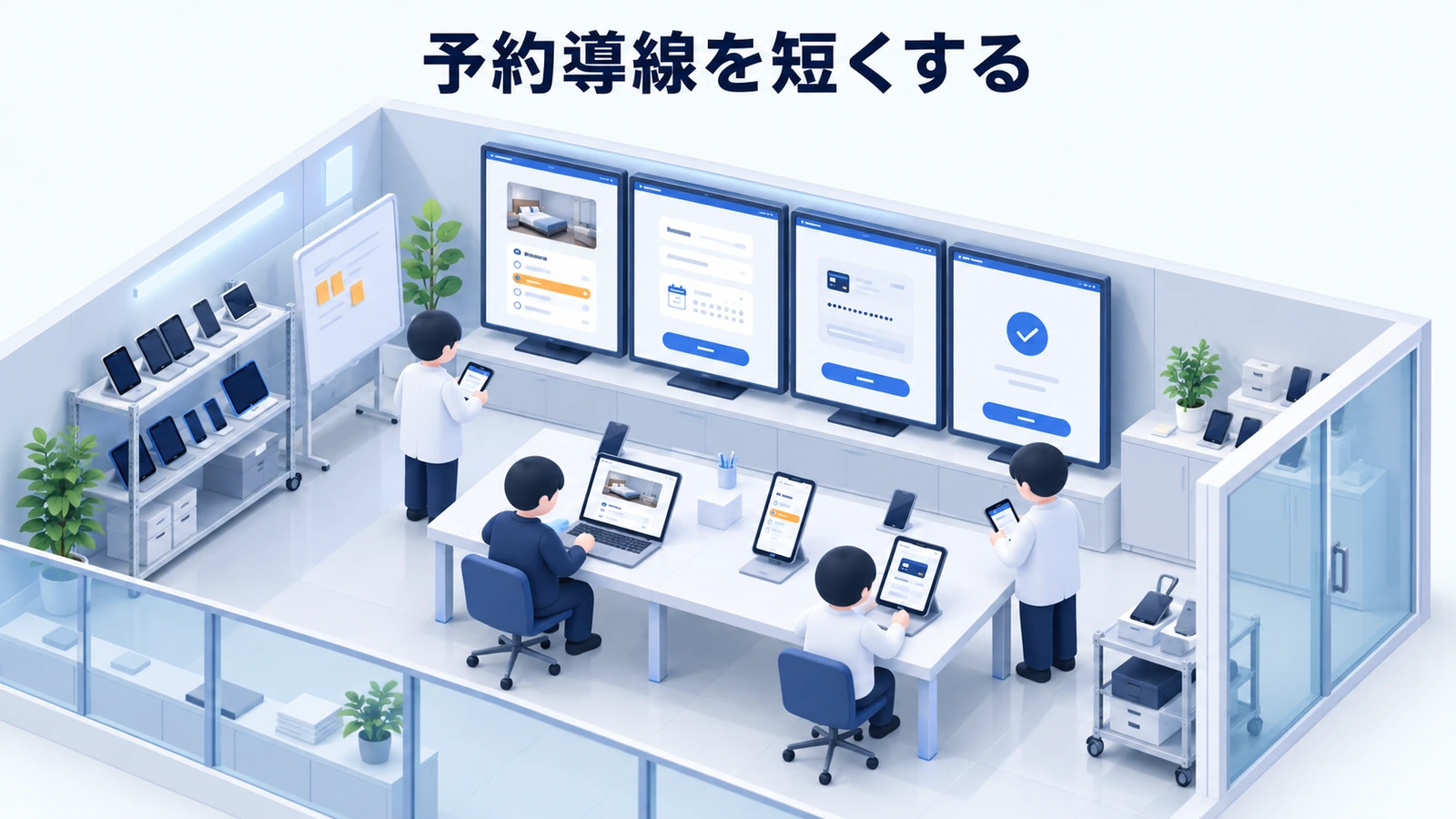予約導線を短くする