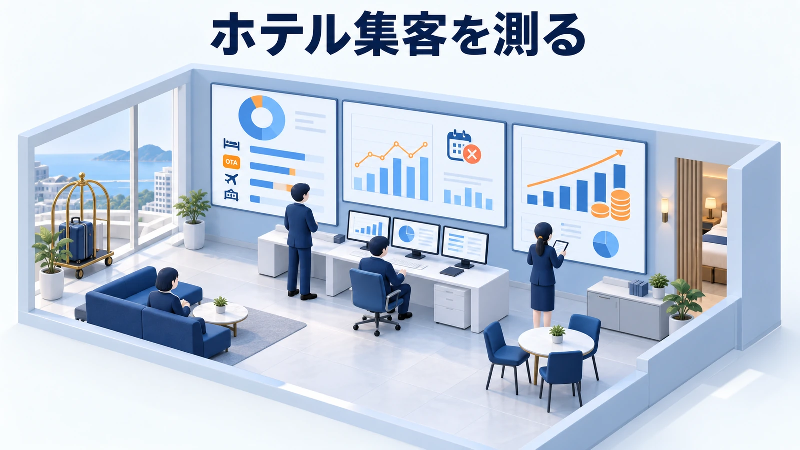 ホテル集客を測る