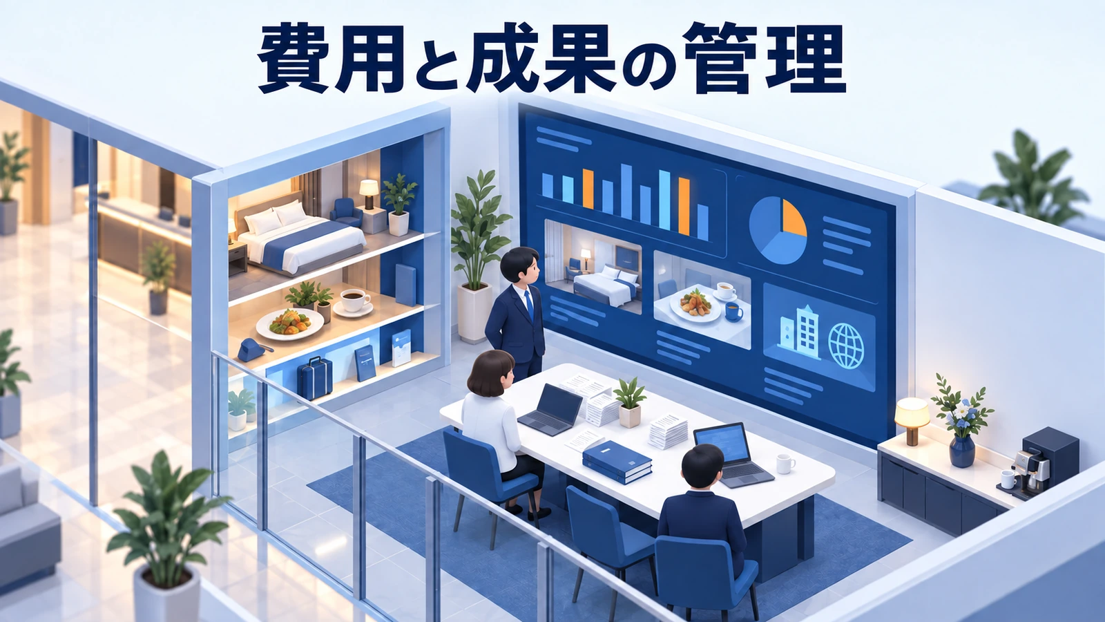 費用と成果を四半期の計画で管理するの図解