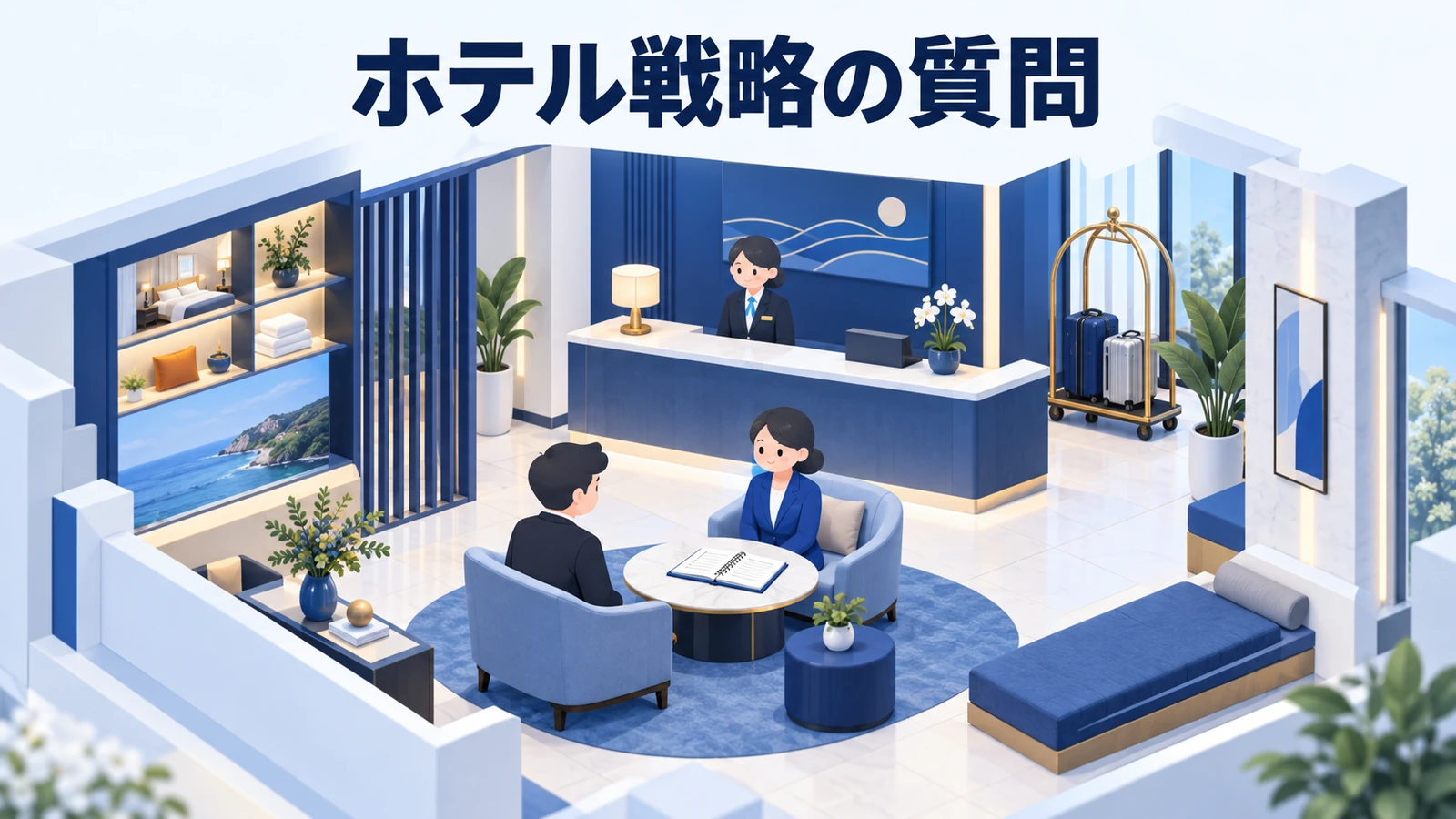 ホテルマーケティングのよくある質問の図解