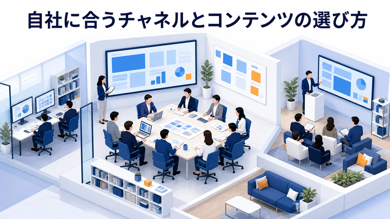 自社に合うチャネルとコンテンツの選び方を示すWeb広告運用