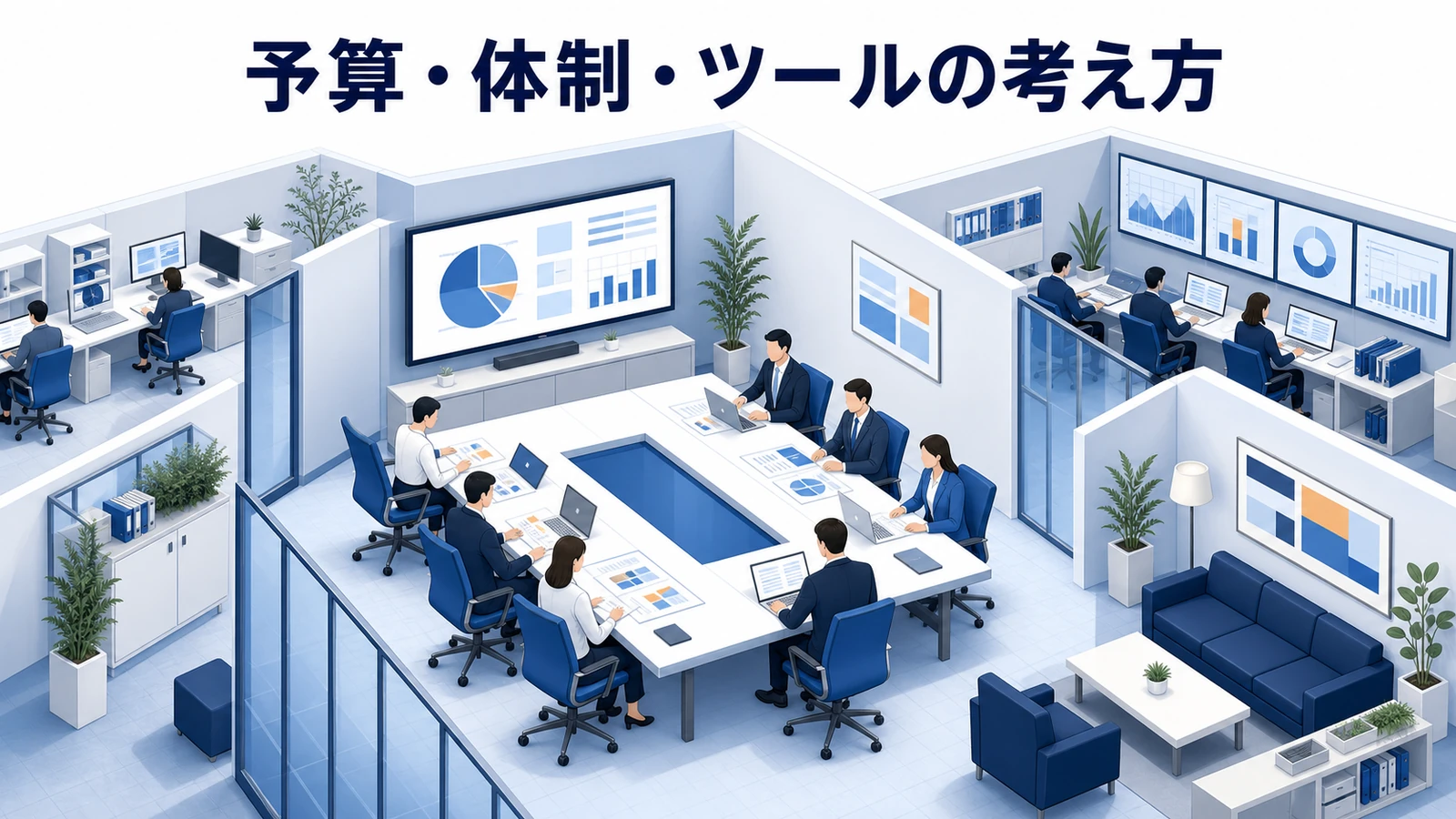 予算・体制・ツールの考え方を示すWeb広告運用