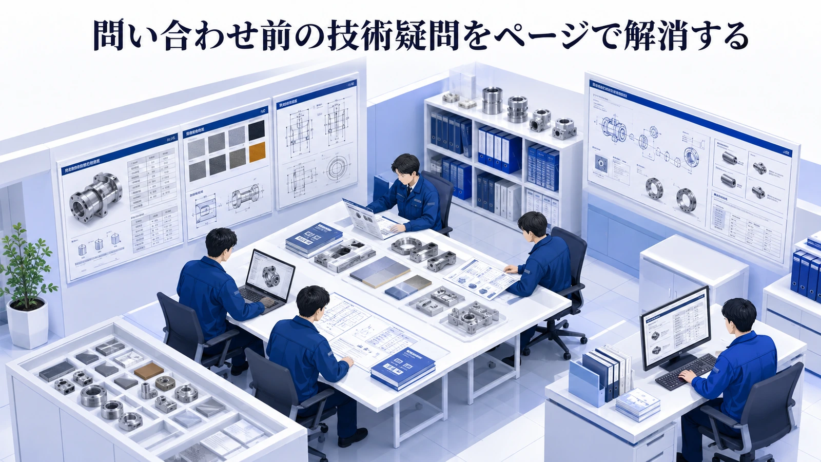 「問い合わせ前の技術疑問をページで解消する」の要点を整理したImage 2.0図解