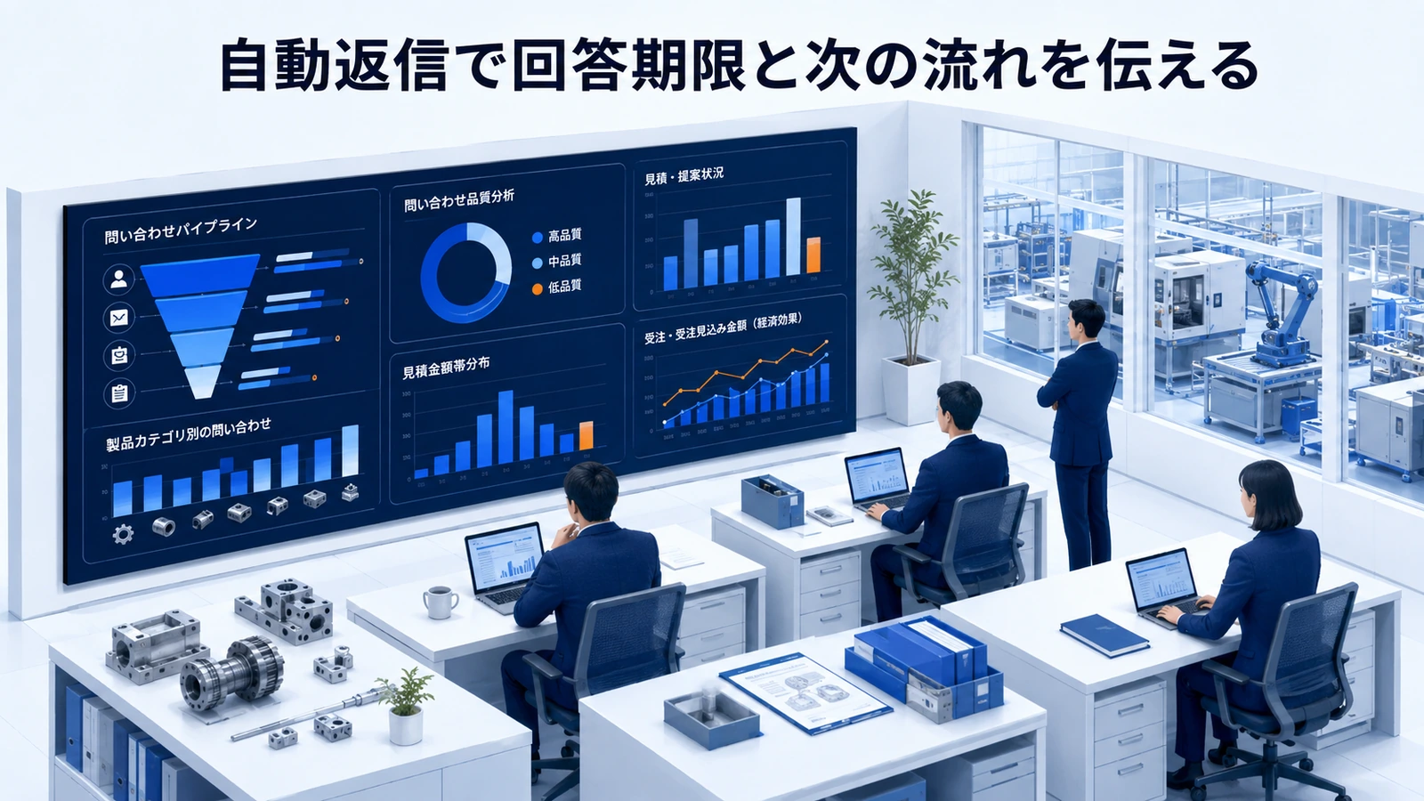「自動返信で回答期限と次の流れを伝える」の要点を整理したImage 2.0図解