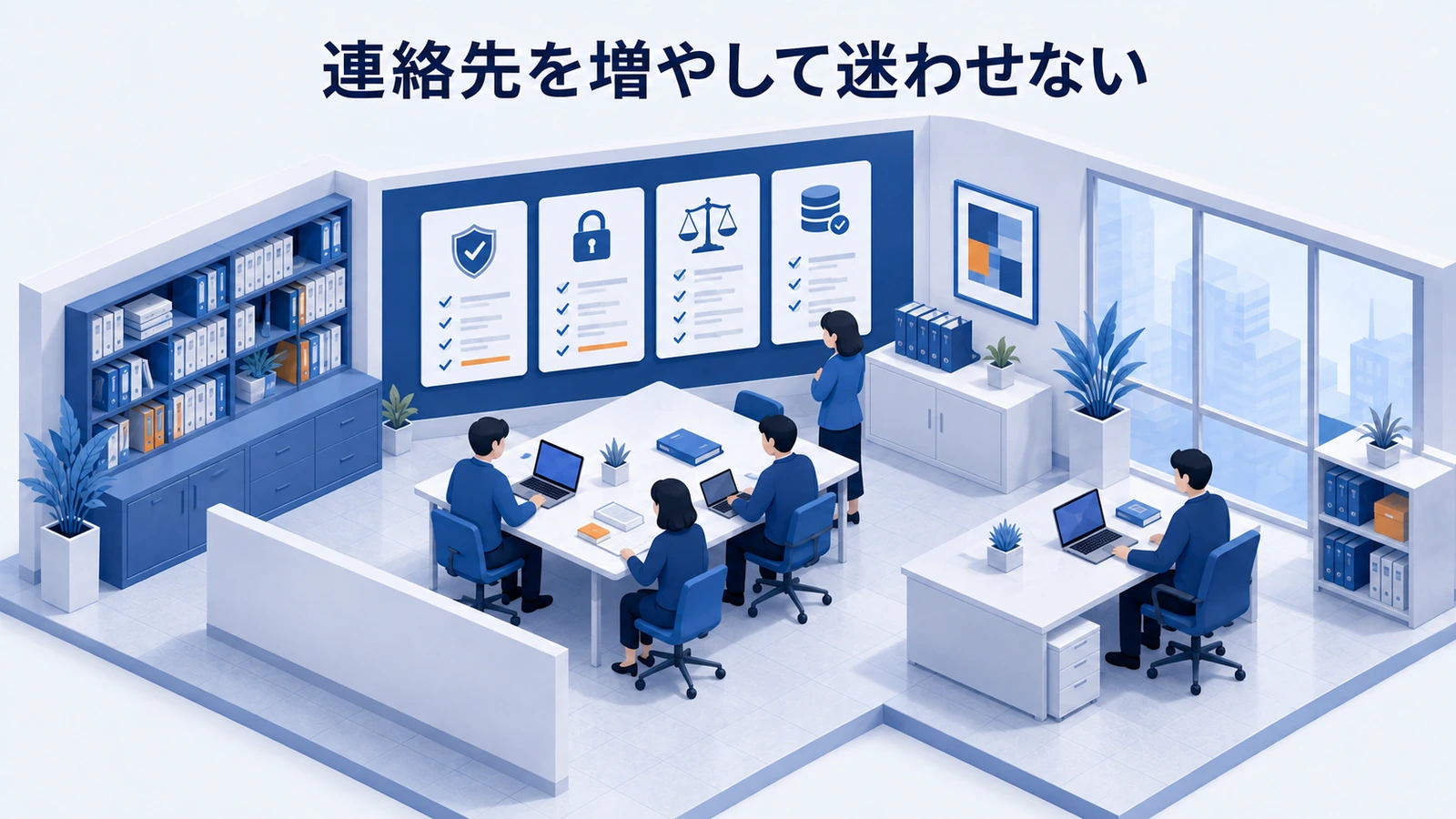 「連絡先を増やして迷わせない」の要点を整理したImage 2.0図解