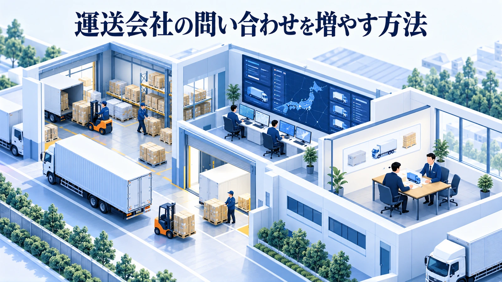 運送会社の問い合わせを増やす方法｜荷姿・区間・物量を聞く導線