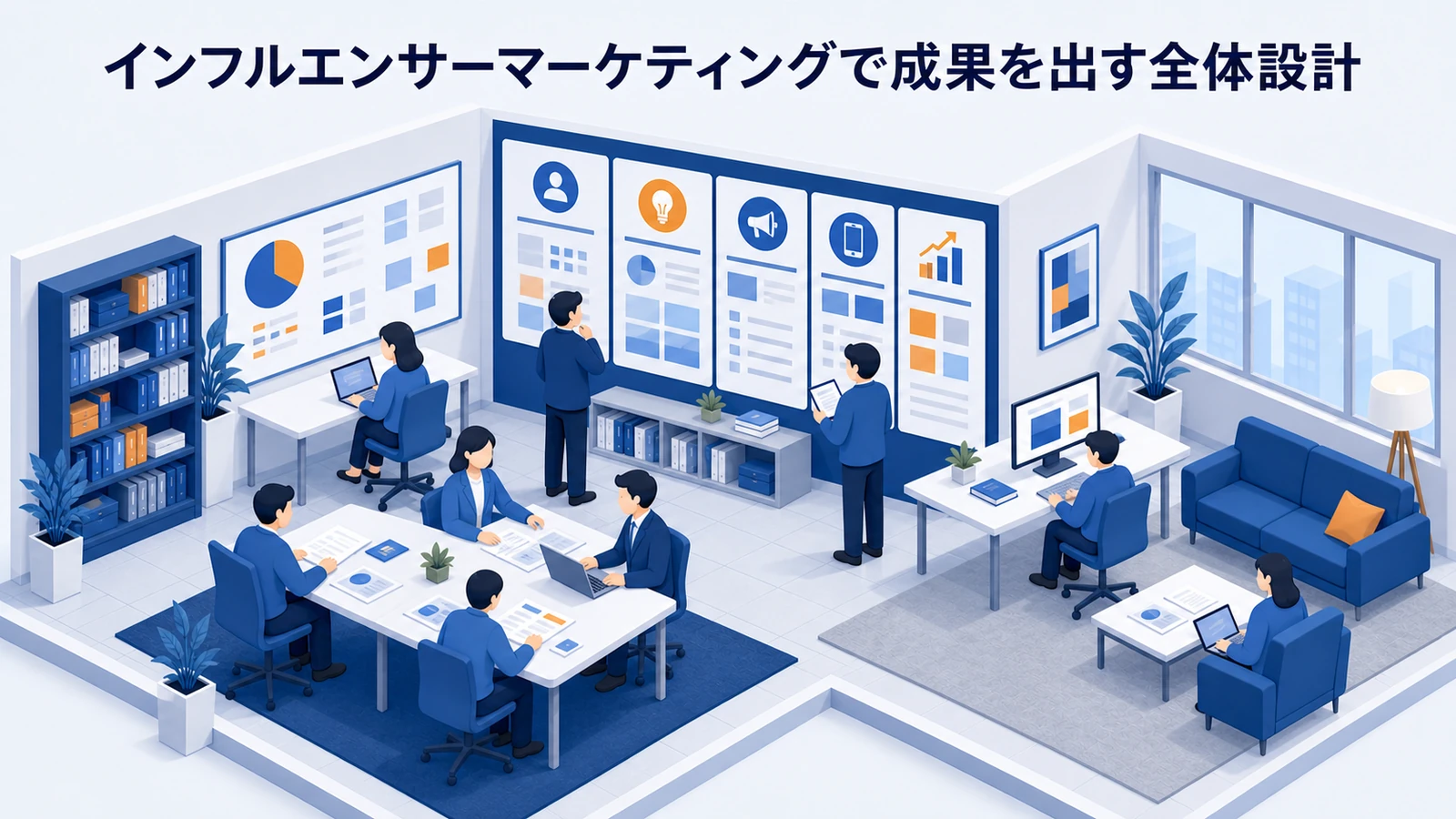 インフルエンサーマーケティングで成果を出す全体設計を示すWeb広告運用