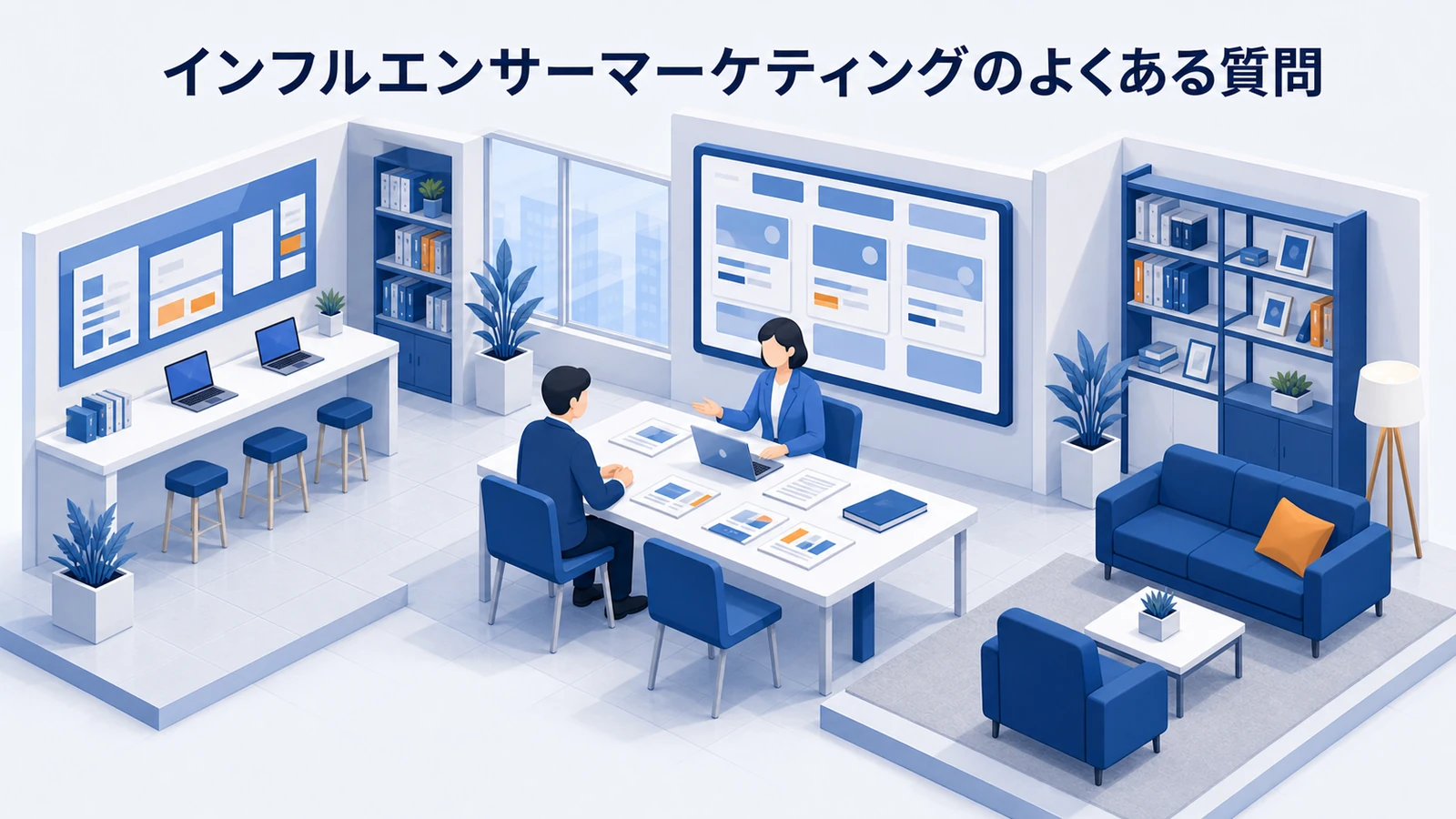 インフルエンサーマーケティングのよくある質問を示すWeb広告運用