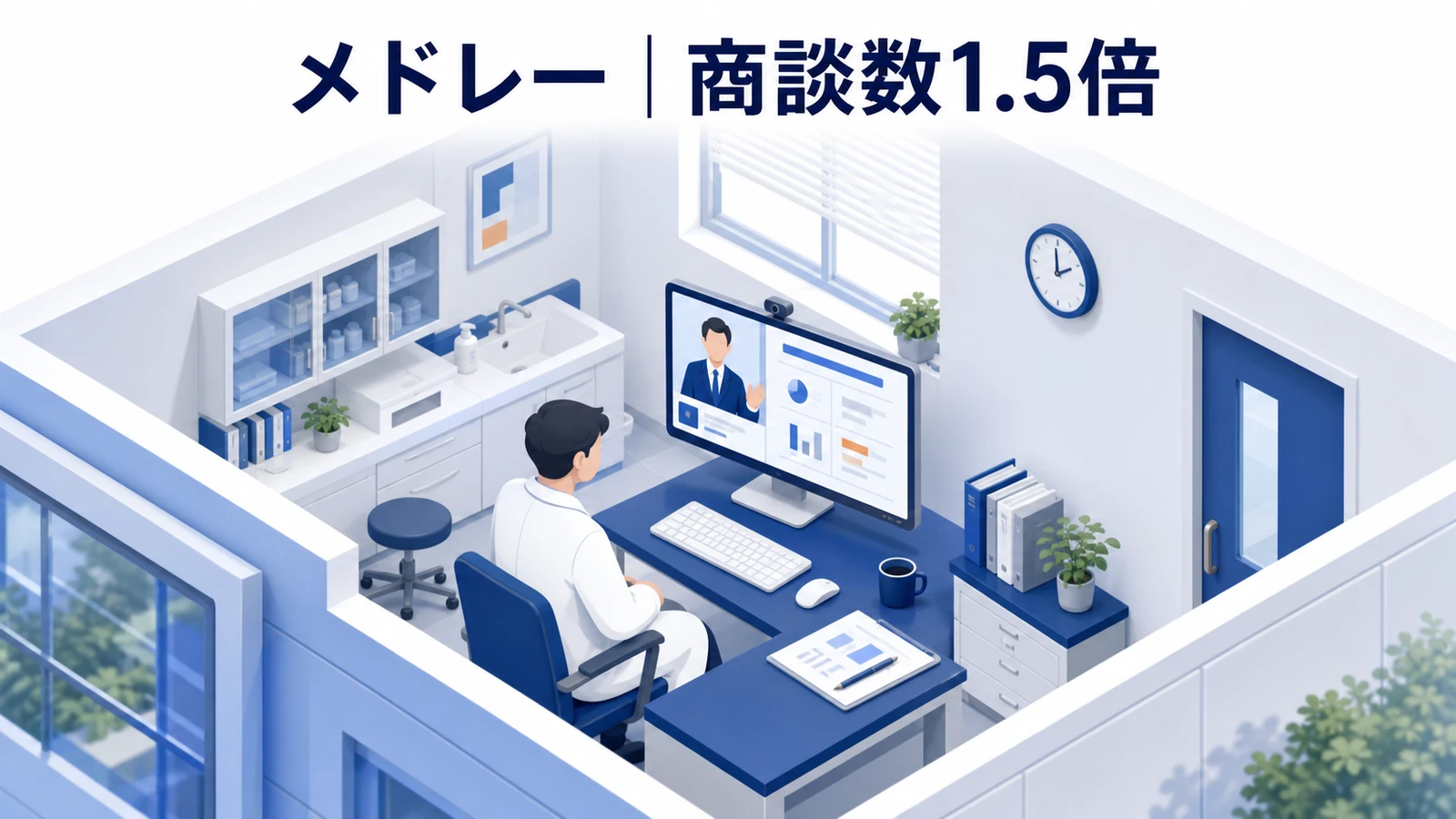 メドレーが商談数約1.5倍・受注率約2倍を実現したインサイドセールス事例