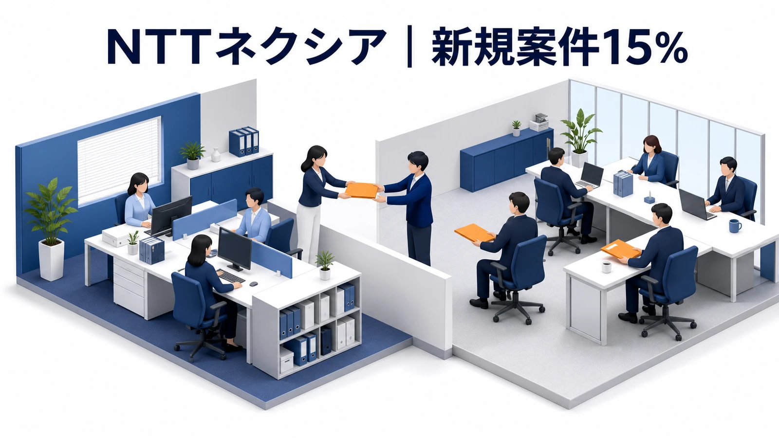 NTTネクシアが9名で全社新規案件の15％を創出を実現したインサイドセールス事例