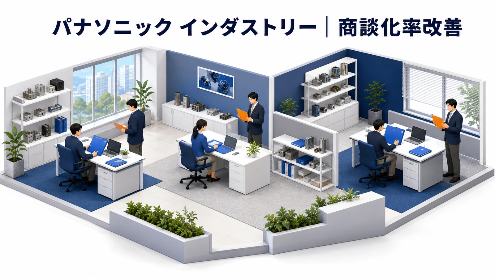 パナソニック インダストリーが拠点別メルマガで商談化率を改善を実現したインサイドセールス事例
