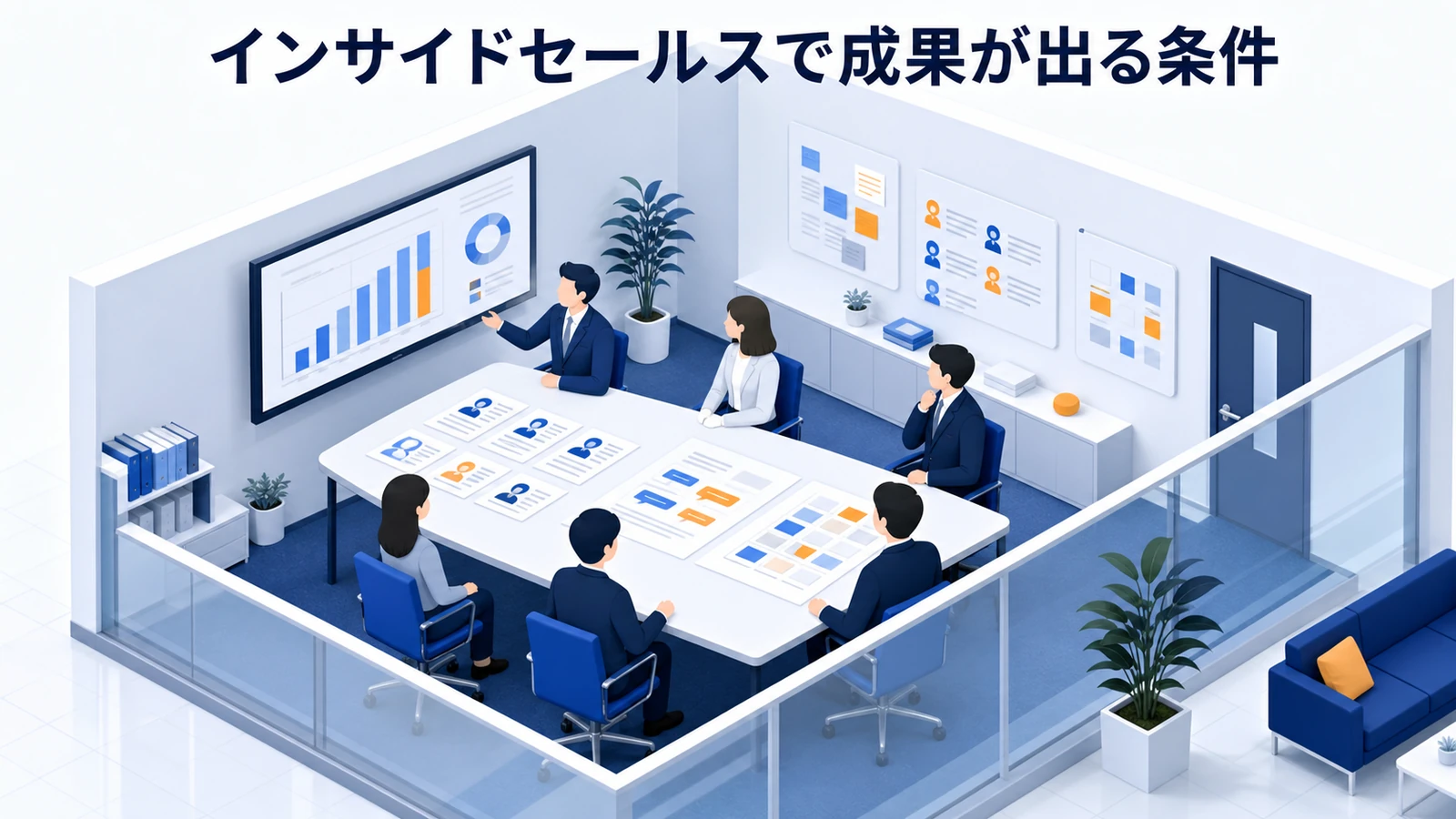 インサイドセールスで成果が出る条件を示すインサイドセールス設計
