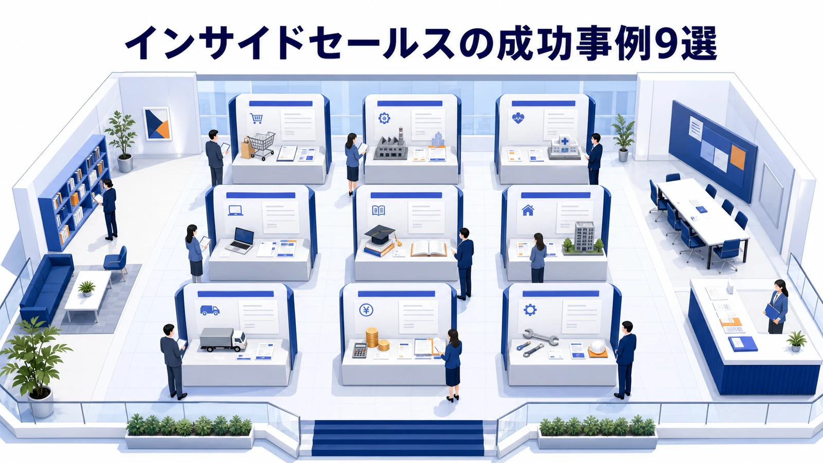 インサイドセールスの成功事例9選を示すインサイドセールス設計