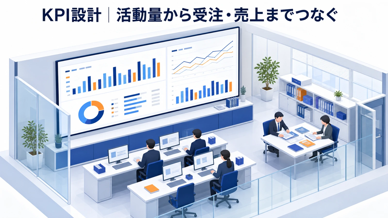 KPI設計｜活動量から受注・売上までつなぐを示すインサイドセールス設計