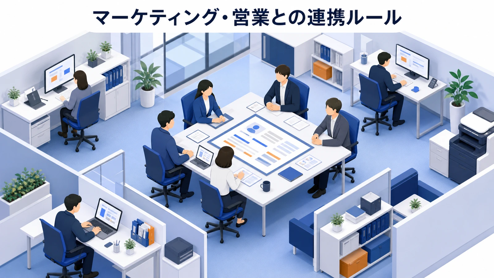マーケティング・営業との連携ルールを示すインサイドセールス設計