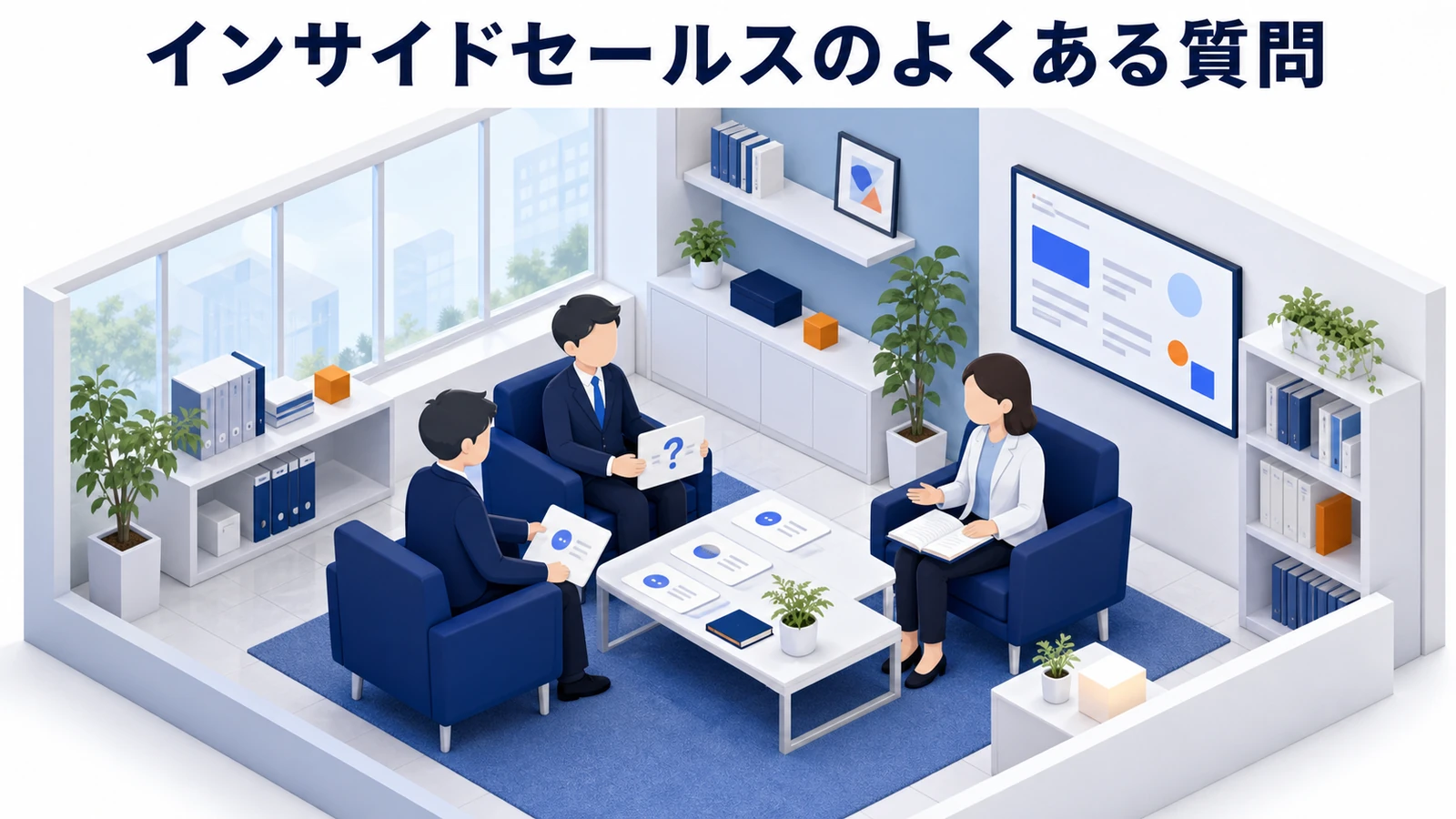 インサイドセールスのよくある質問を示すインサイドセールス設計