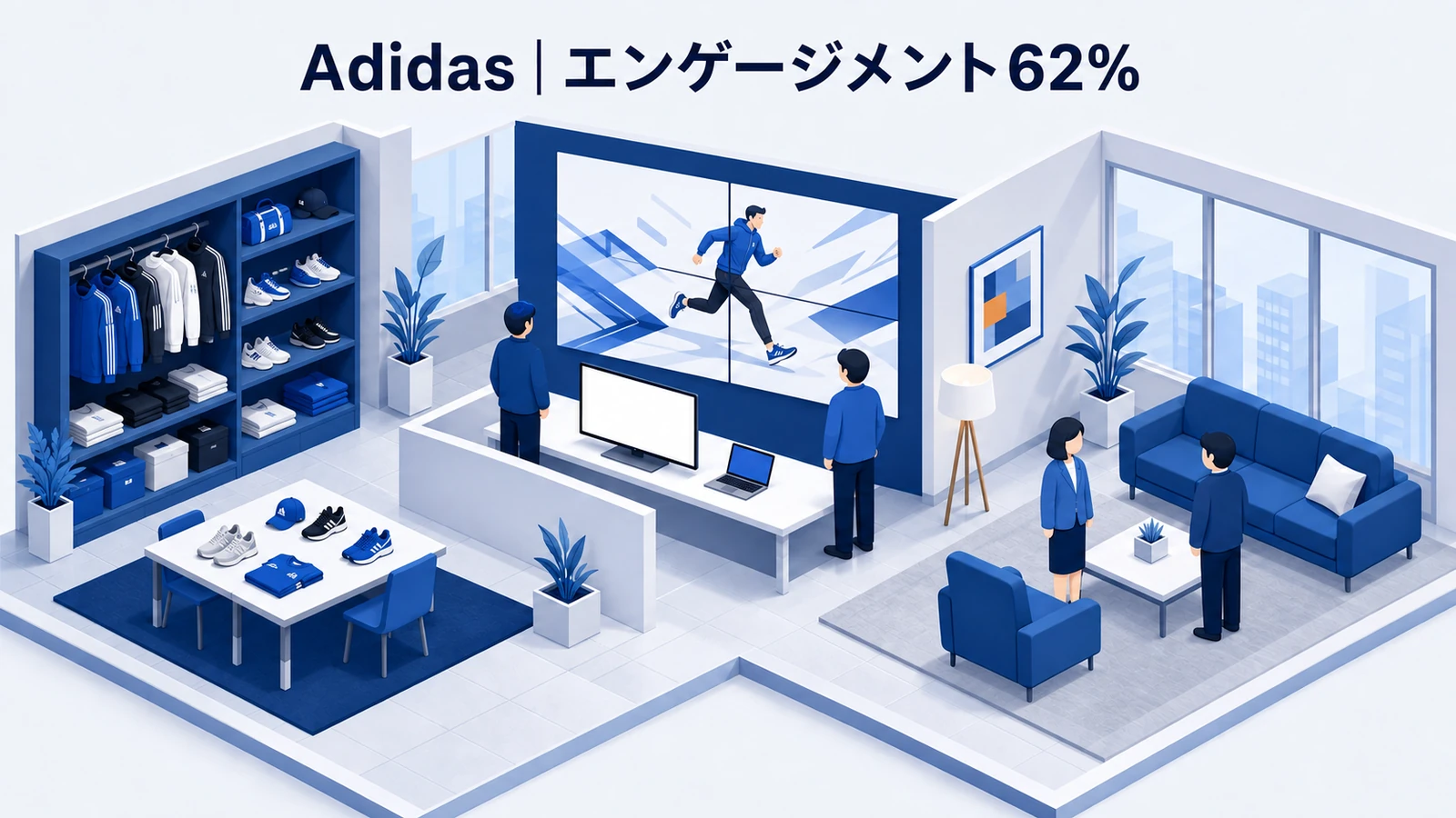 Adidas|エンゲージメント62%、商品ページCTR20%のインタラクティブ動画成功事例