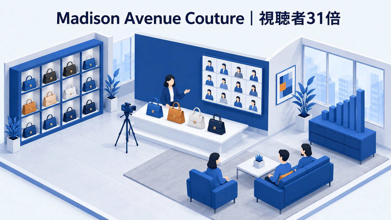 Madison Avenue Couture|視聴者31倍、エンゲージメント約42%のインタラクティブ動画成功事例