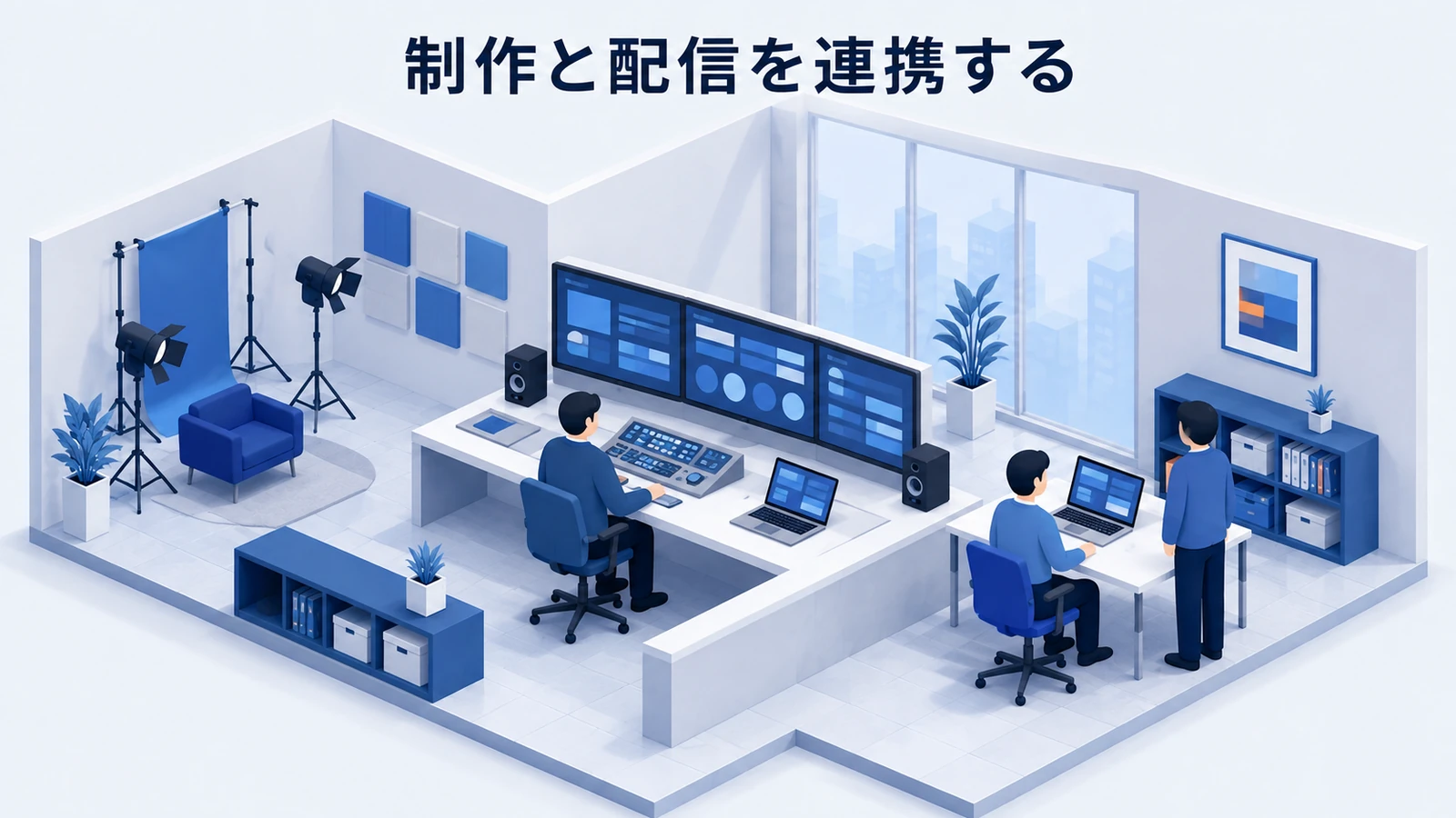 制作と配信を連携する