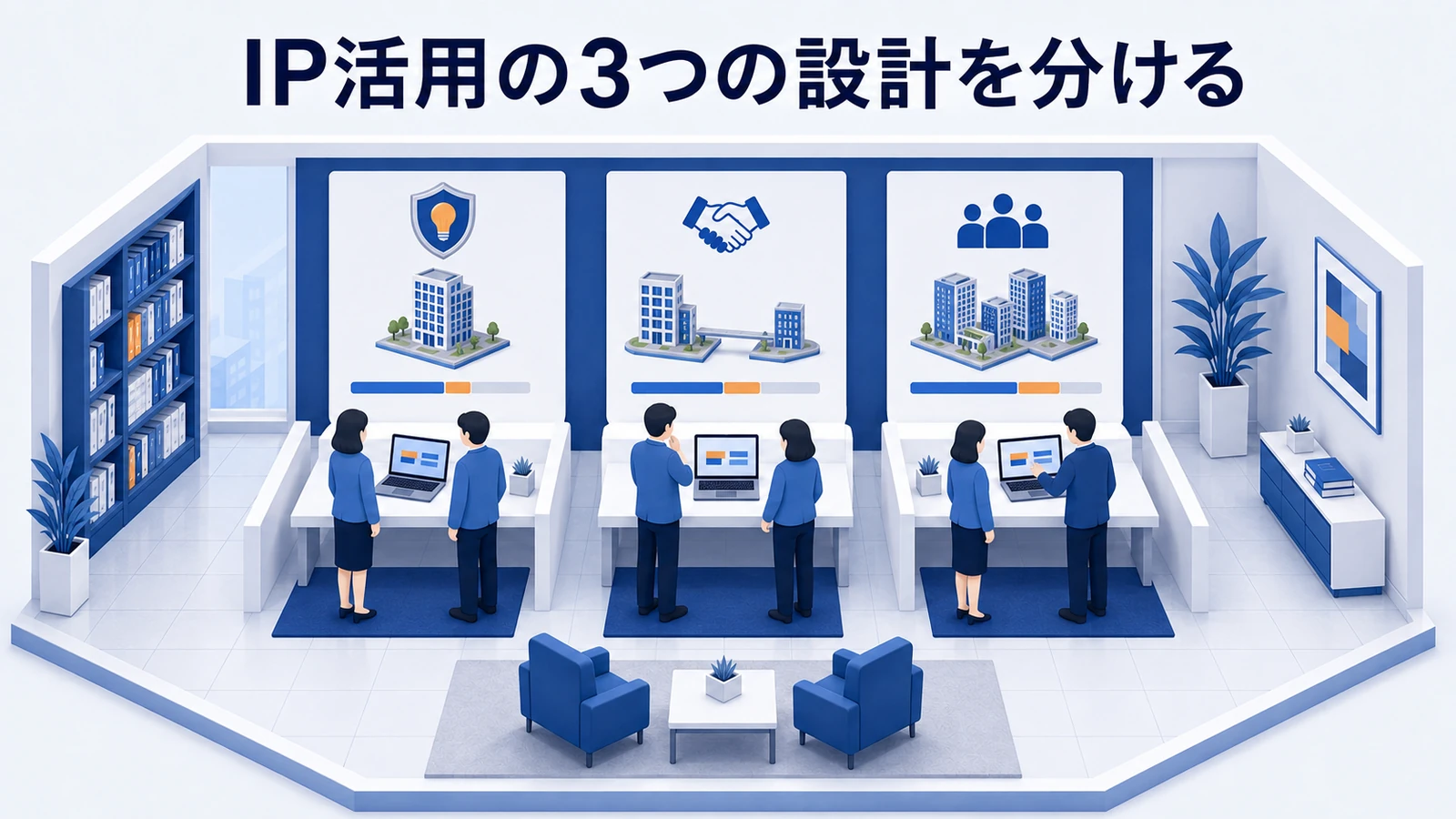 IP活用の3つの設計を分ける