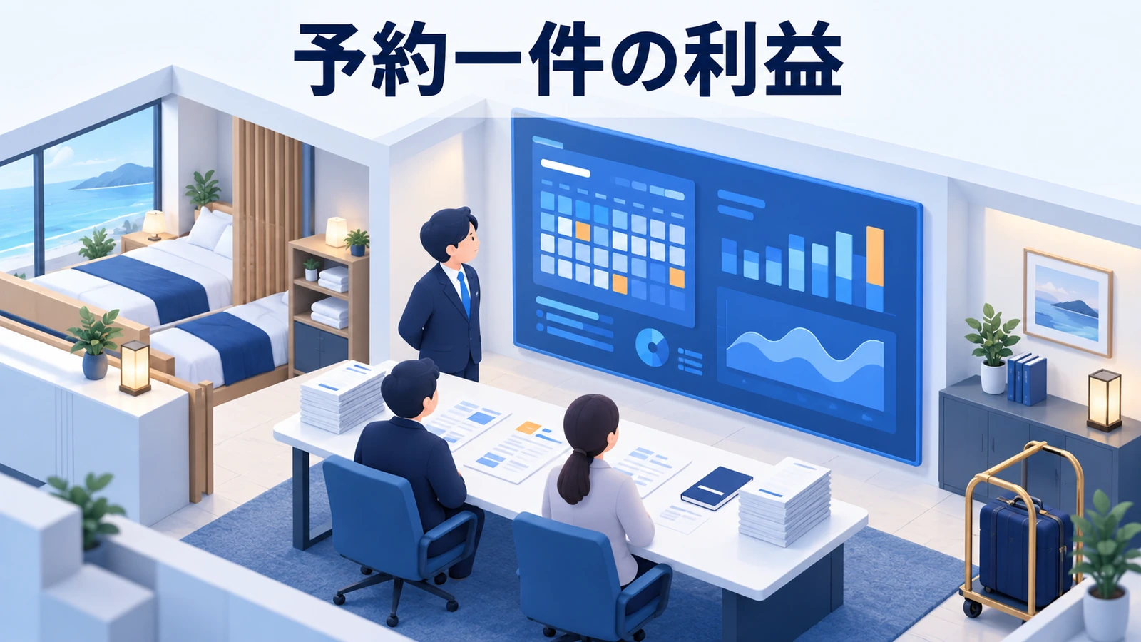 予約一件の利益を試算するの図解