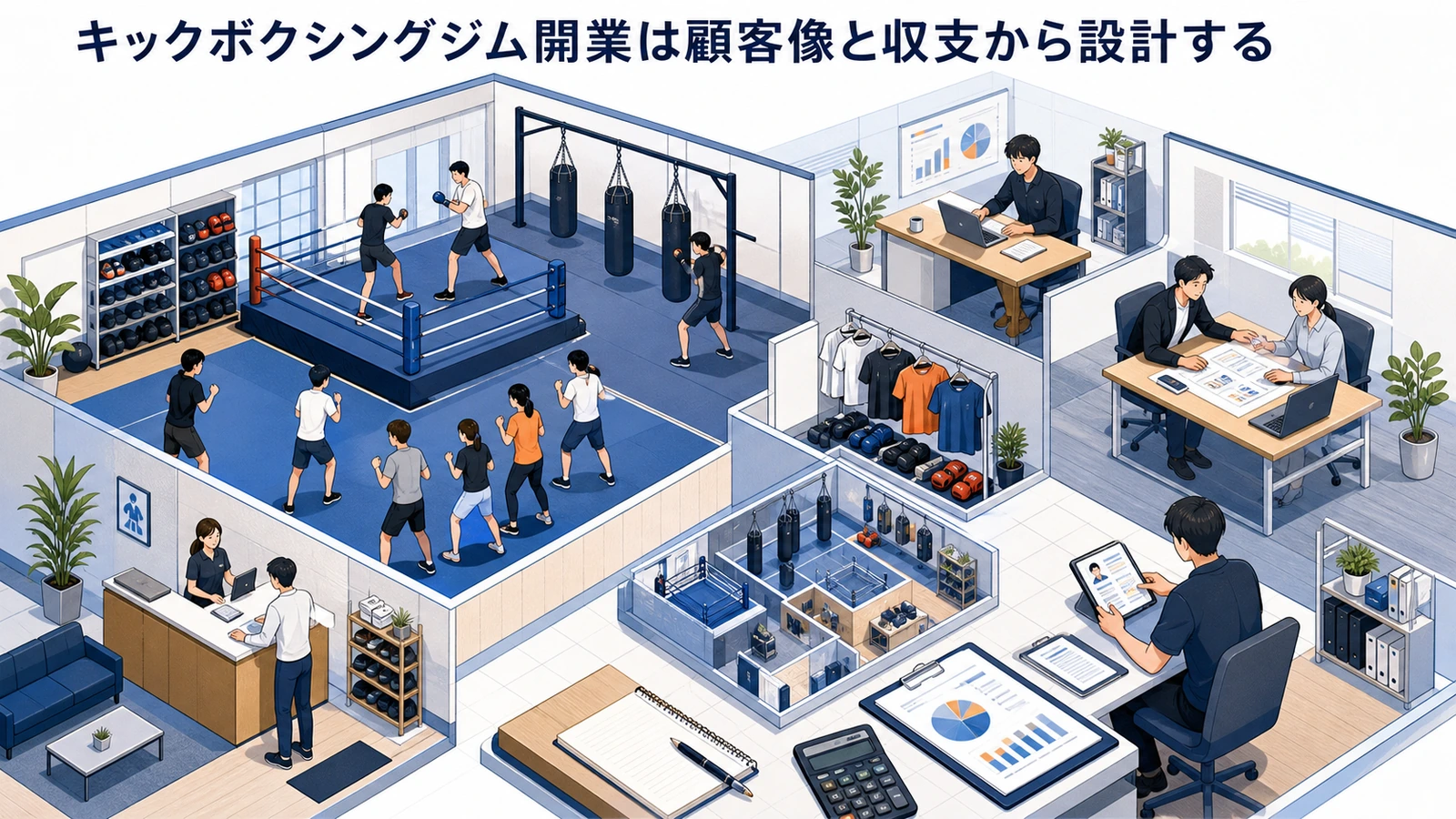 キックボクシングジム開業は顧客像と収支から設計する