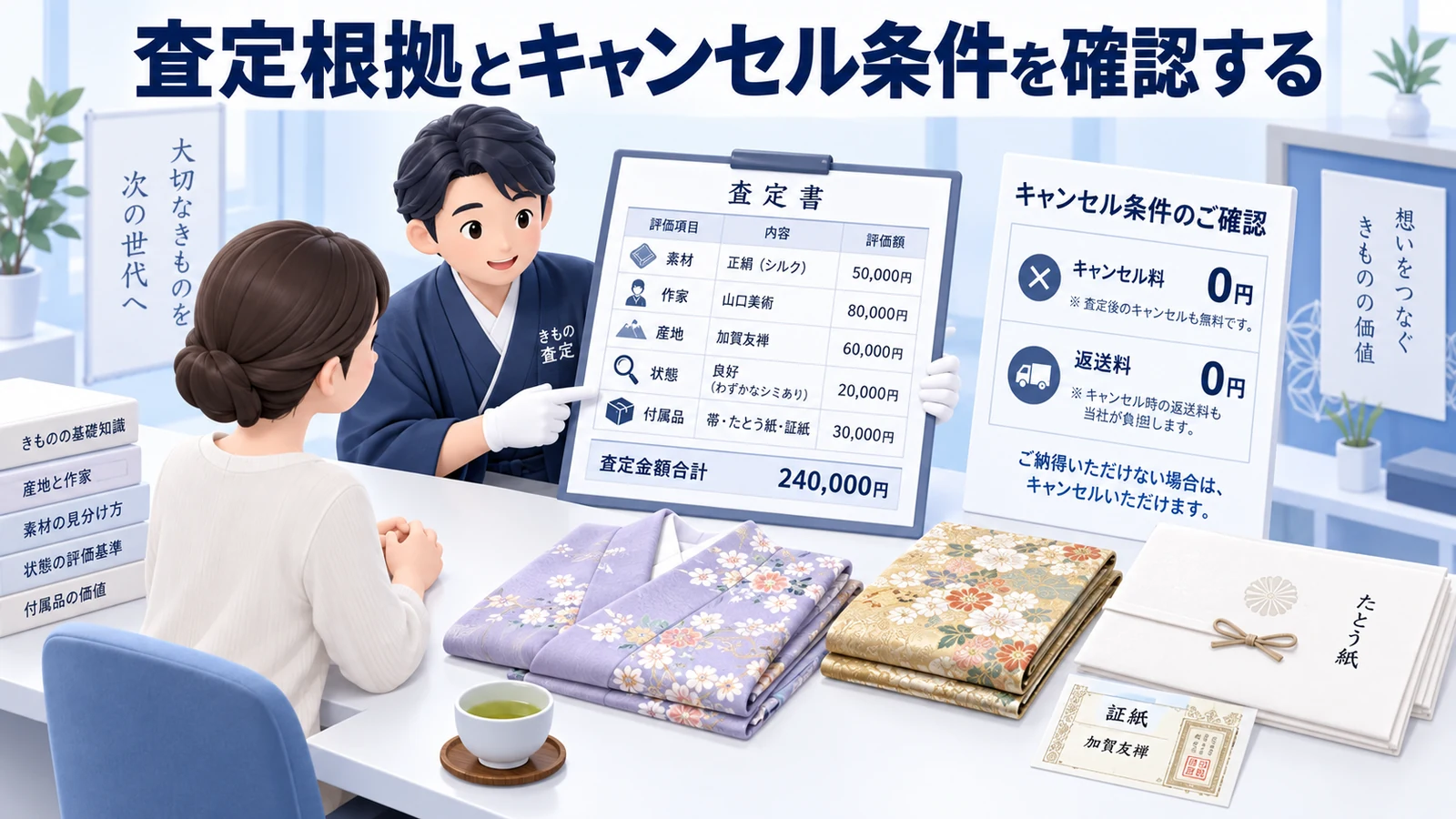 査定根拠とキャンセル条件を確認するを整理したImage 2.0図解