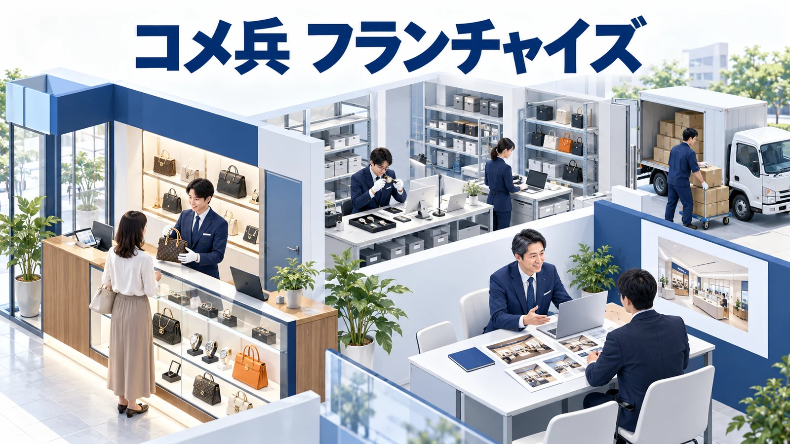 コメ兵 フランチャイズを整理したImage 2.0図解