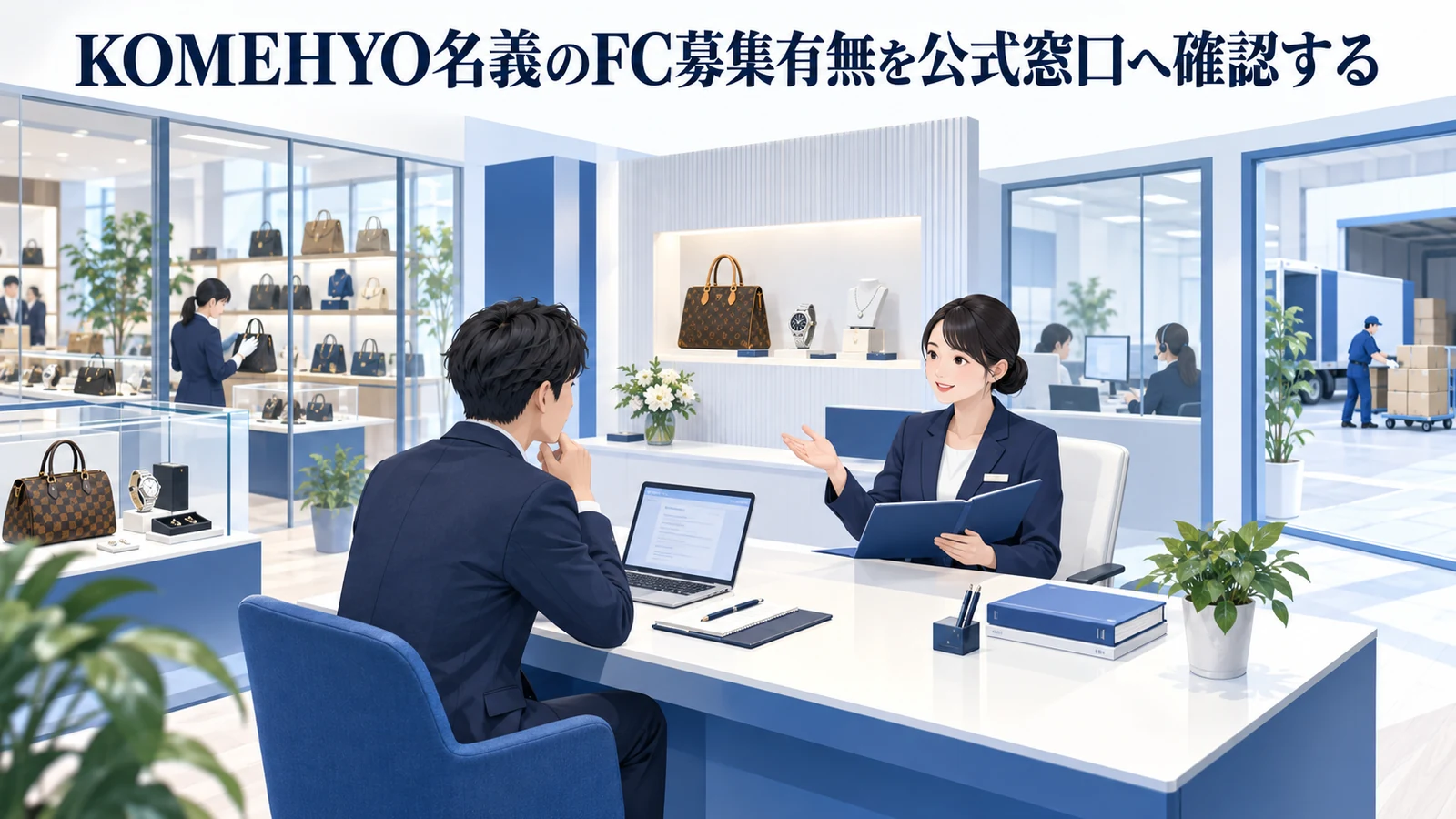 KOMEHYO名義のFC募集有無を公式窓口へ確認するを整理したImage 2.0図解