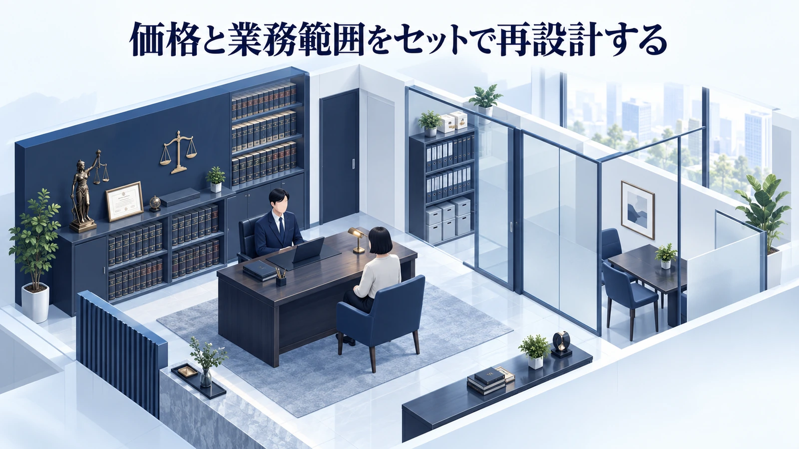 「価格と業務範囲をセットで再設計する」を整理したImage 2.0図解