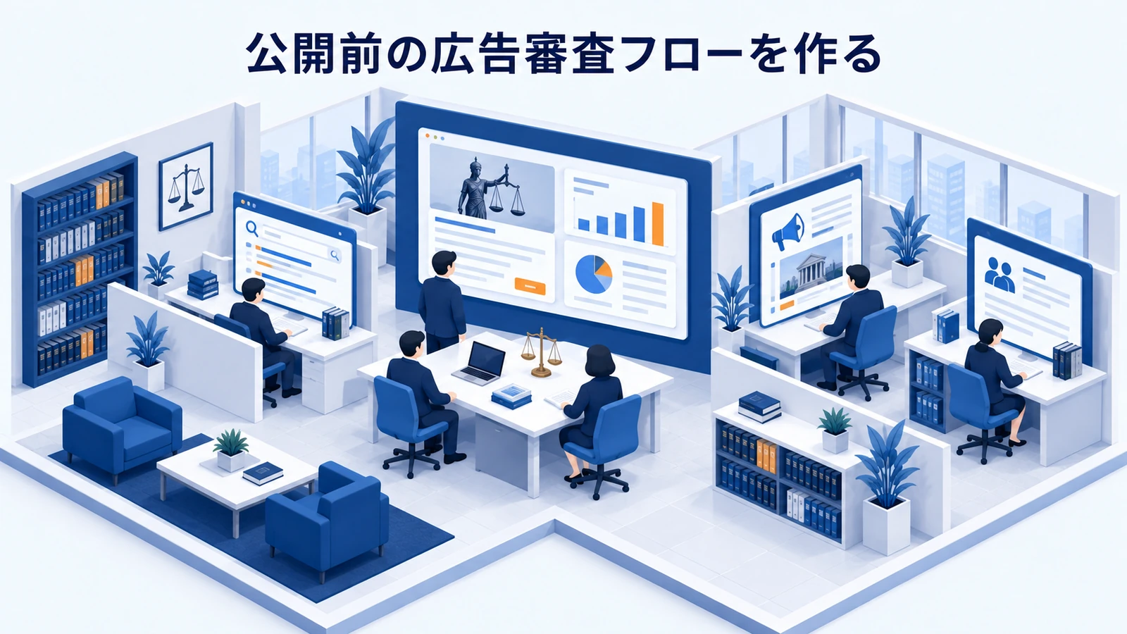「公開前の広告審査フローを作る」を整理したImage 2.0図解
