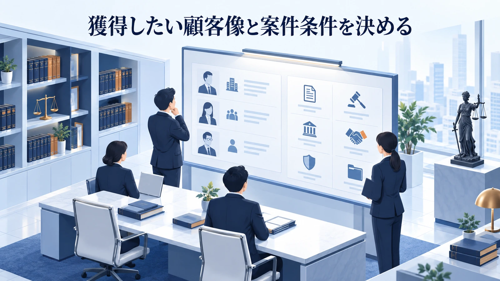 「獲得したい顧客像と案件条件を決める」を整理したImage 2.0図解