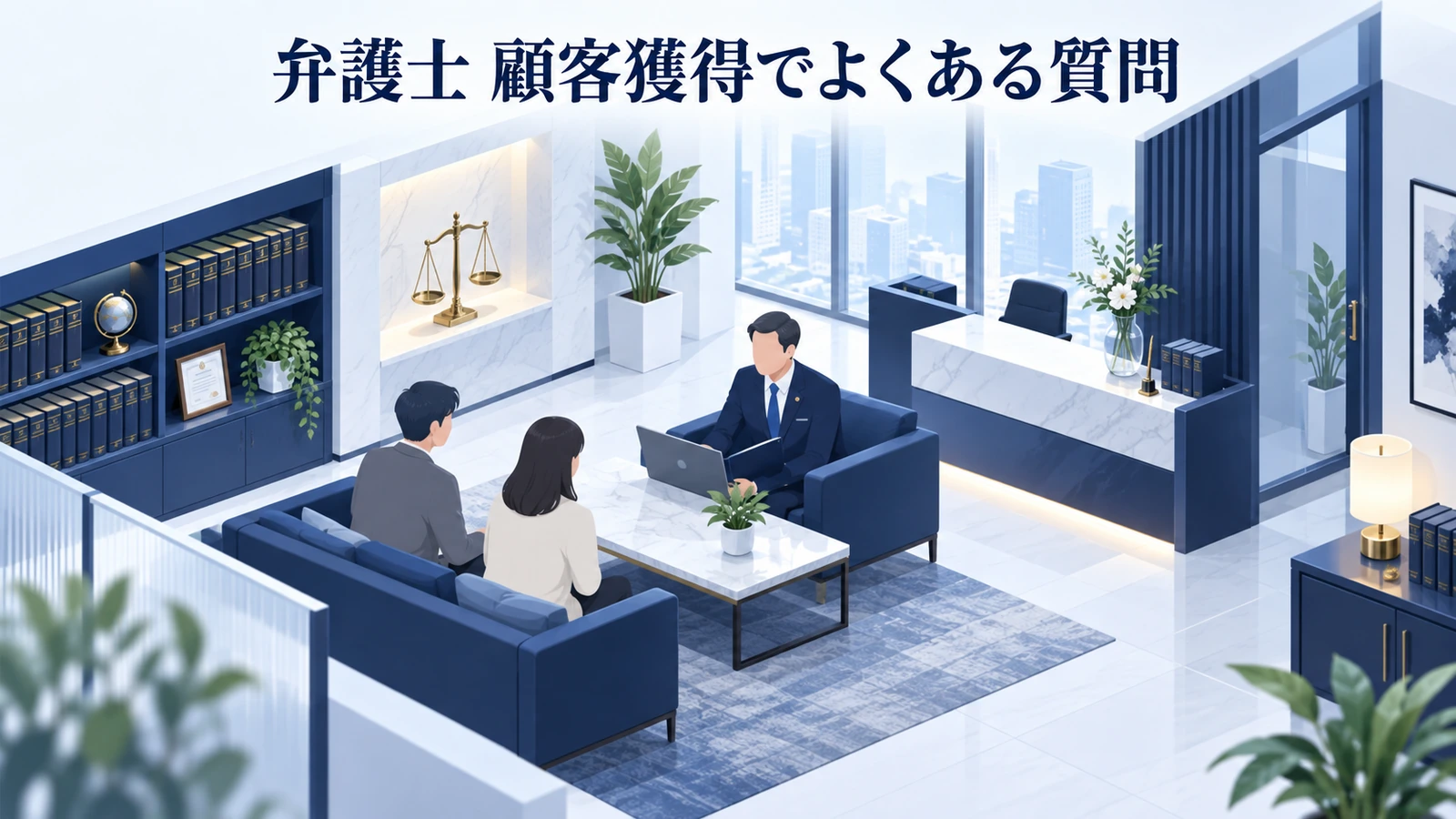 「弁護士 顧客獲得でよくある質問」を整理したImage 2.0図解
