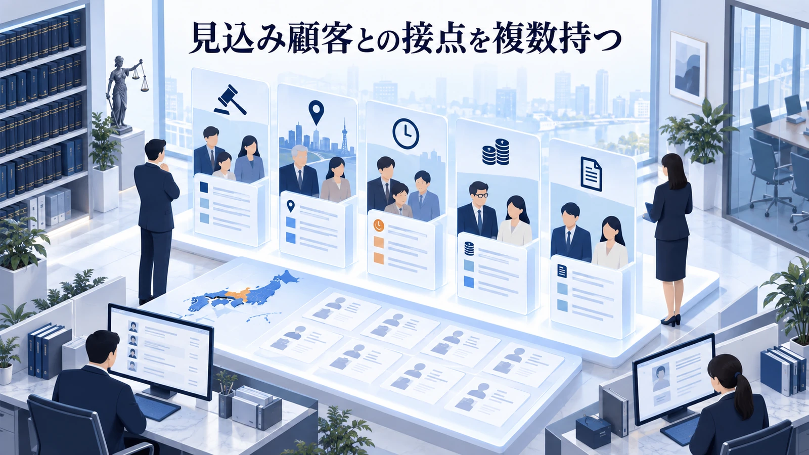 「見込み顧客との接点を複数持つ」を整理したImage 2.0図解